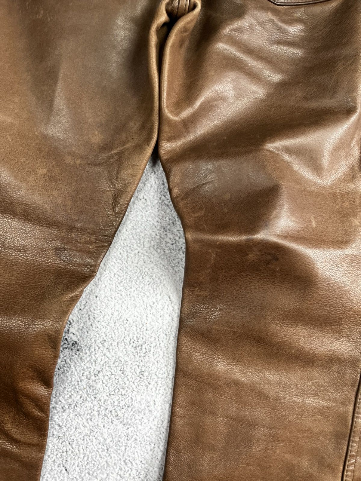 Genuine Leather Leather pants Chrome Hearts style vintage Size 28" / US 6 / IT 42 - 8 Thumbnail