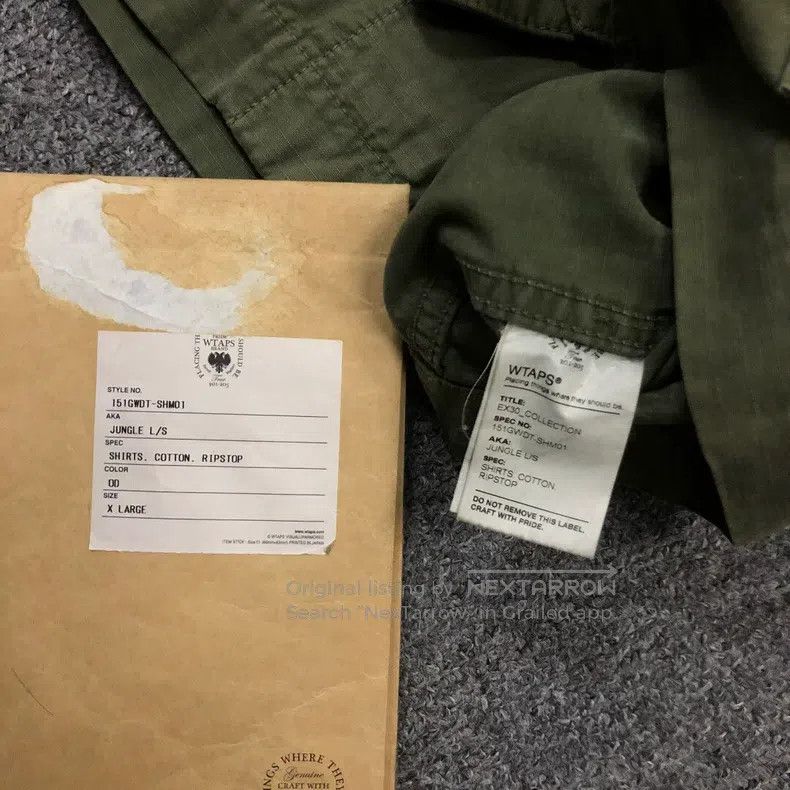 Wtaps Wtaps Green water-washable four-patch jacket Size US XL / EU 56 / 4 - 5 Thumbnail