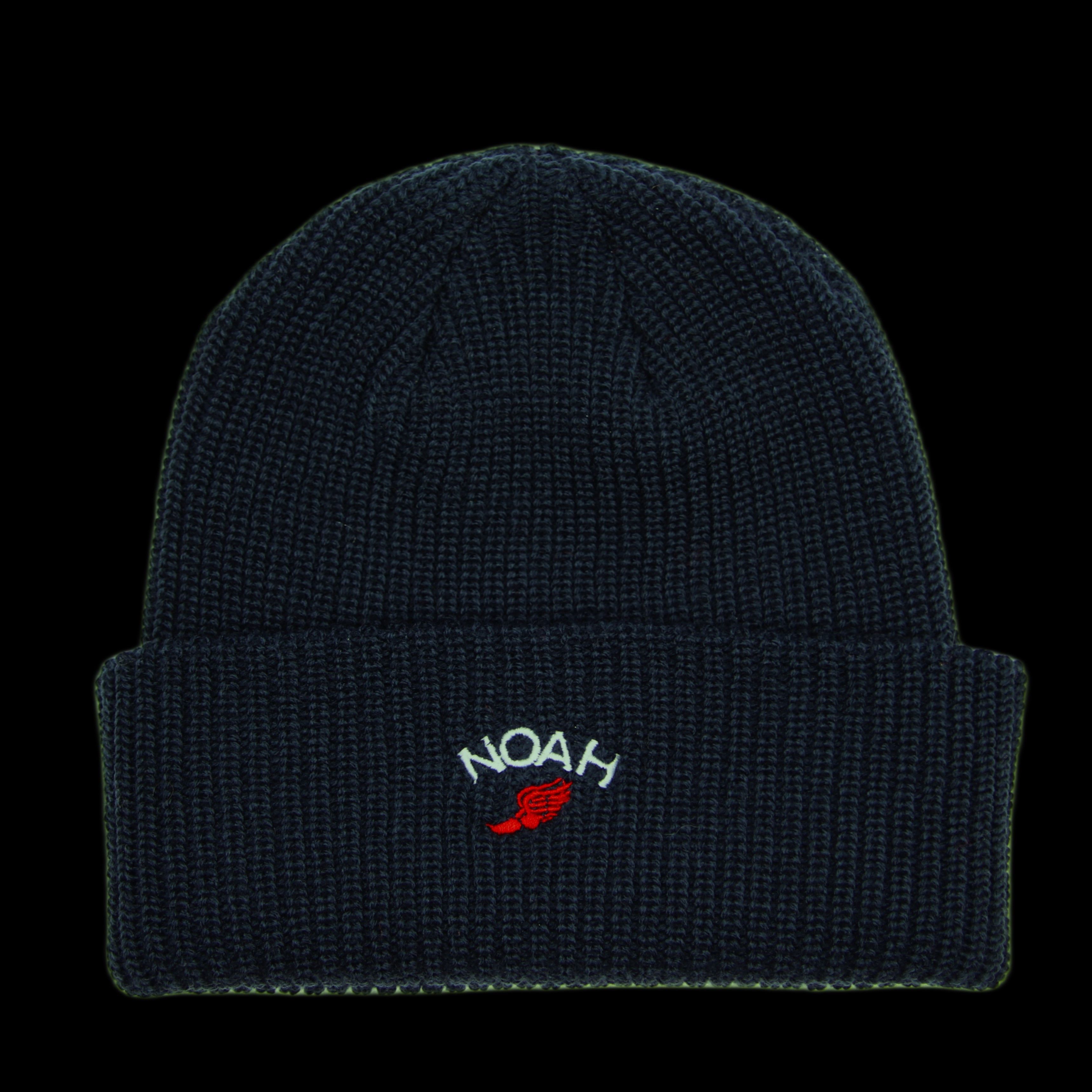 Noah Noah Winged Foot Logo Beanie Navy (No Tag) Size ONE SIZE - 1 Thumbnail