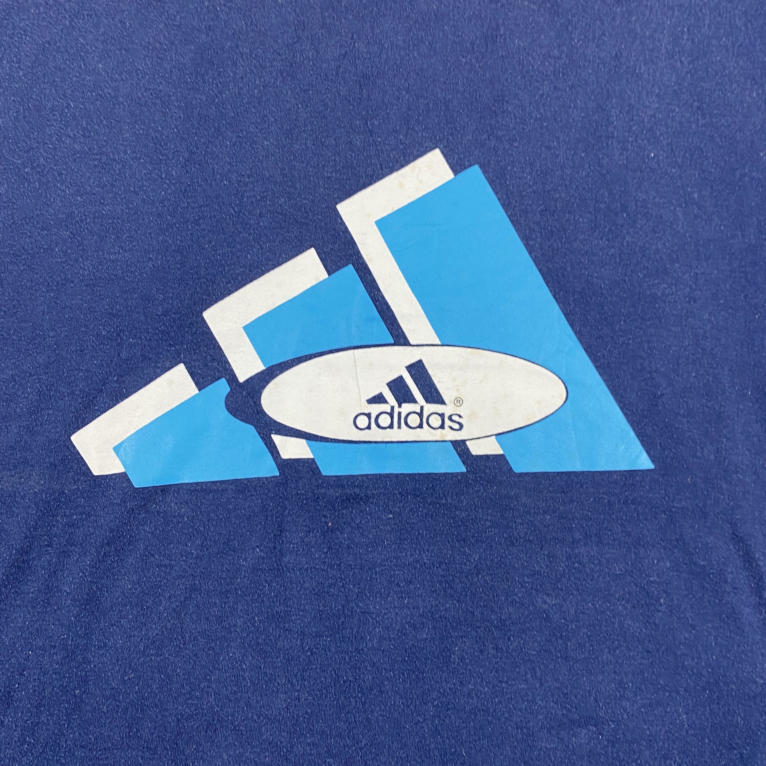 Adidas Vintage Adidas Big Logo T-shirt - D074 Size US M / EU 48-50 / 2 - 6 Thumbnail