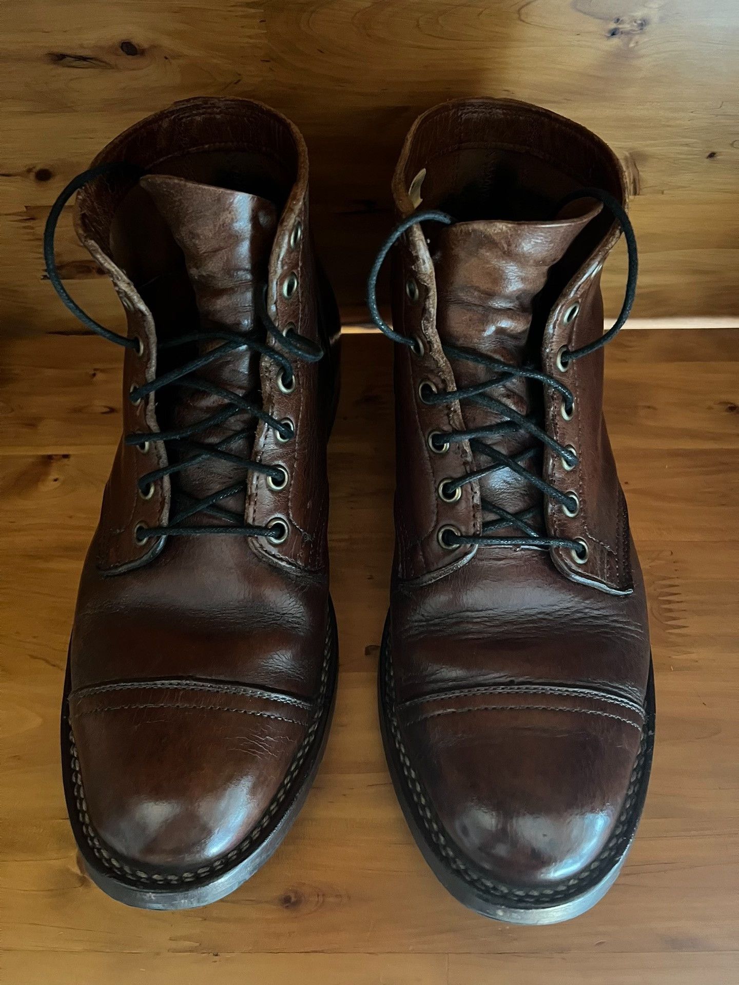 Viberg Viberg 2030 Caramel Leather Work Boots Size US 8.5 / EU 41-42 - 8 Thumbnail