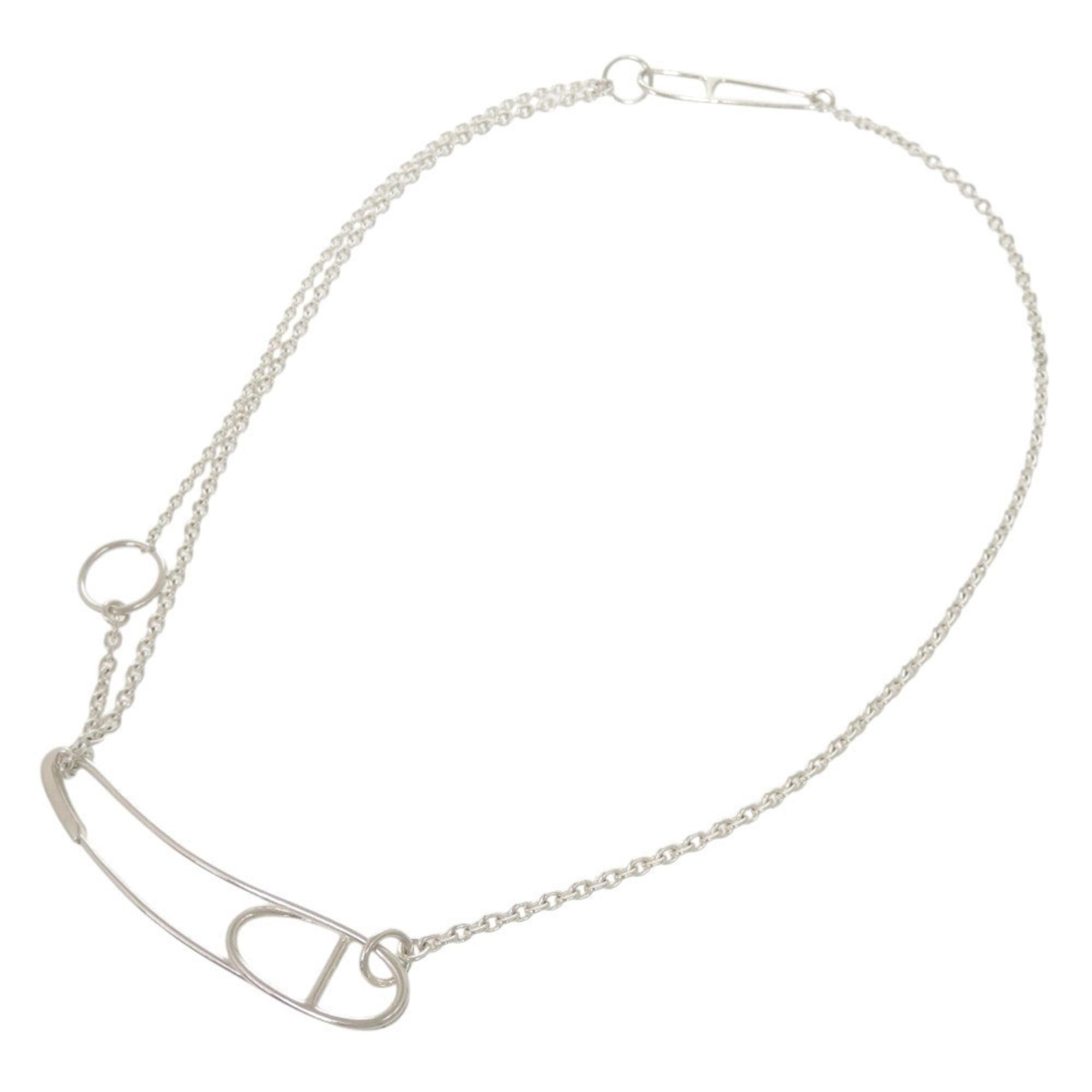 Hermes Hermes Chaine d'Ancre Punk Long Sterling Silver 925 Necklace 1791HERMES Size ONE SIZE - 1 Thumbnail