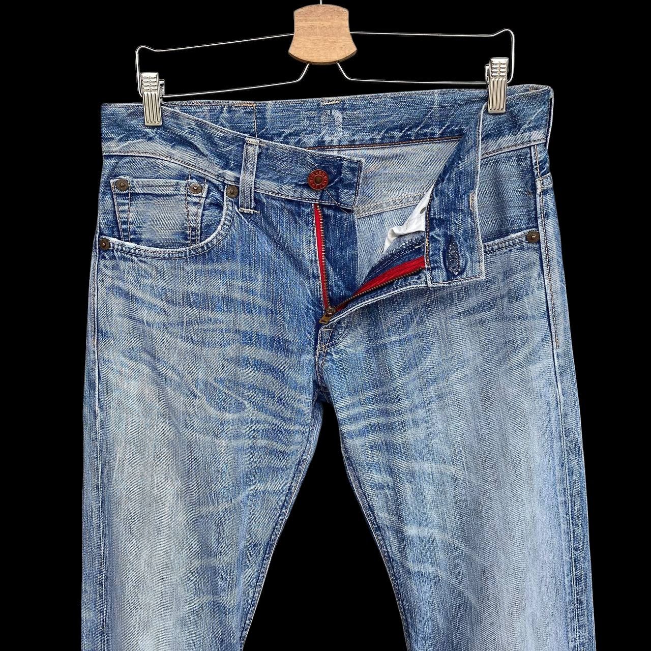 Edwin 🔥FLARED VINTAGE EDWIN STONEWASH CLAWMARK REDBUTTON BJ07-14 Size US 30 / EU 46 - 11 Thumbnail