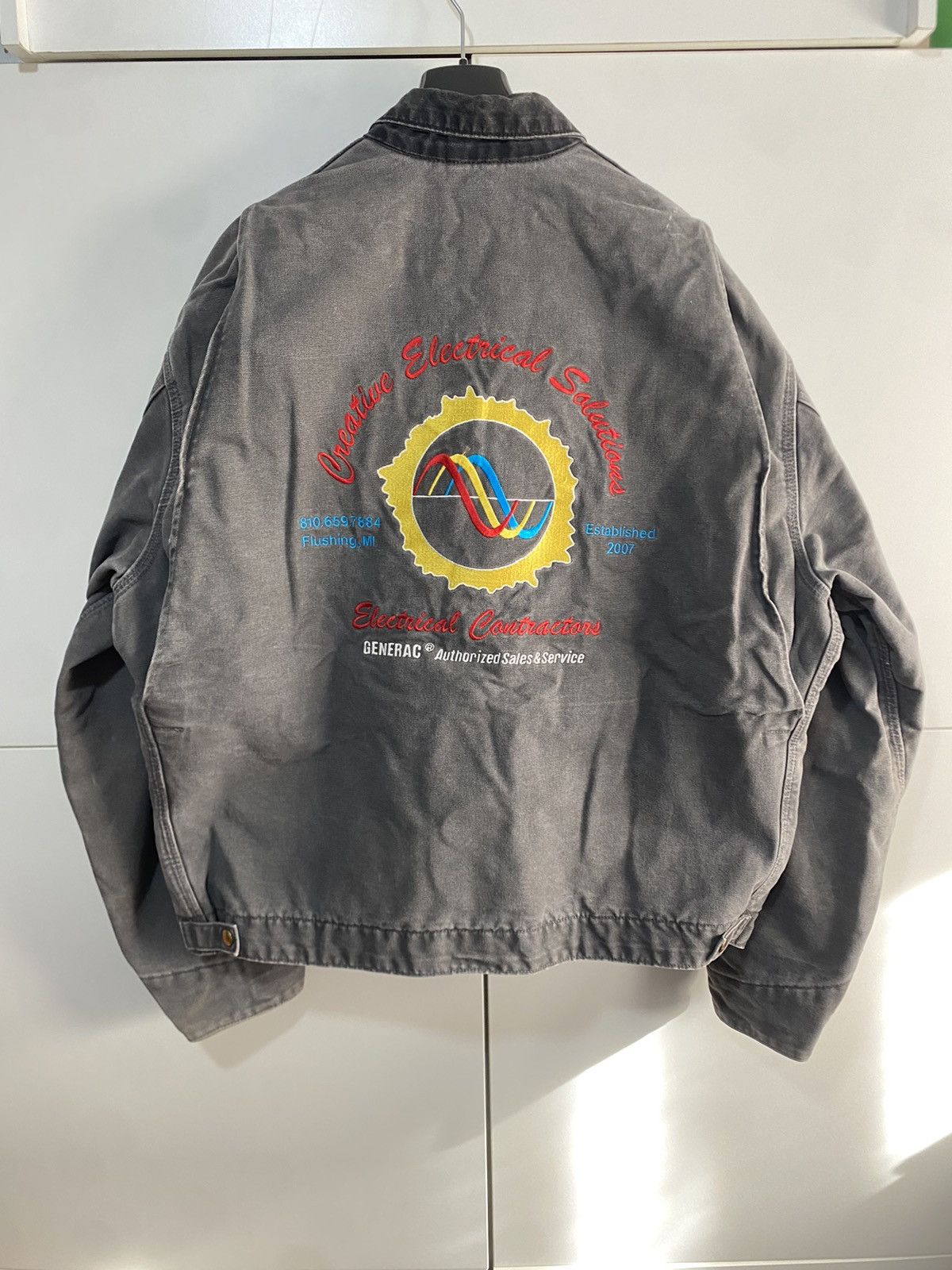 Carhartt Detroit Jacket J97 GVL Carhartt USA size XXL Tall with patch Size US XXL / EU 58 / 5 - 9 Thumbnail