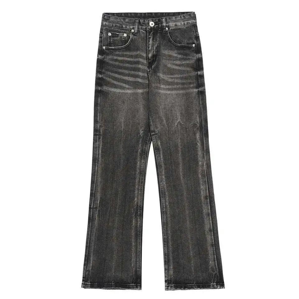 Jean Black Opium Stacked Denim Jeans Size US 29 - 6 Thumbnail