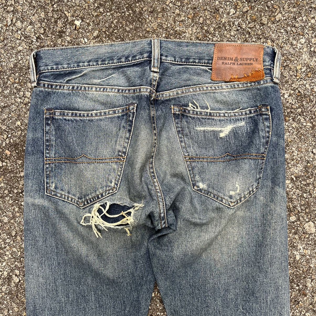Denim & Supply Ralph Lauren Ralph Lauren Denim & Supply Jeans Distressed Patch Sashiko Size US 30 / EU 46 - 13 Thumbnail