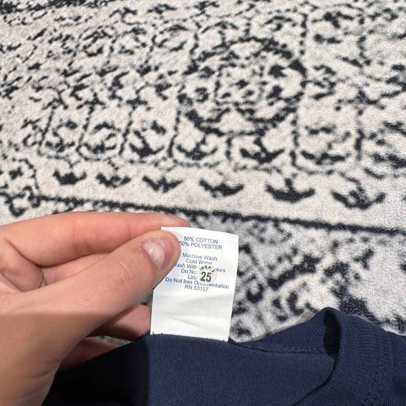 Majestic × Vintage Vintage Majestic Navy Cotton Regular Fit T-Shirt Size S NFL Size US S / EU 44-46 / 1 - 7 Thumbnail