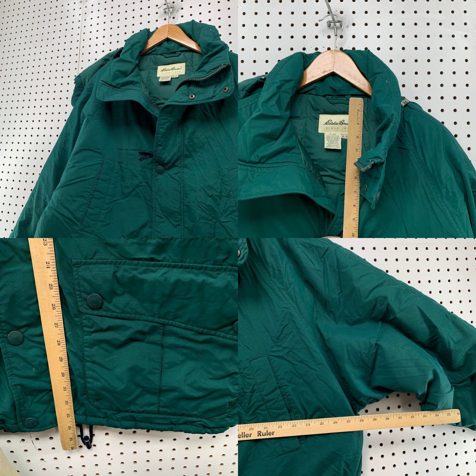 Eddie Bauer VINTAGE Eddie Bauer Down Puffer Park Coat Mens XL Green Outdoor Heavyweight Parka Hoodie Size US XL / EU 56 / 4 - 8 Thumbnail