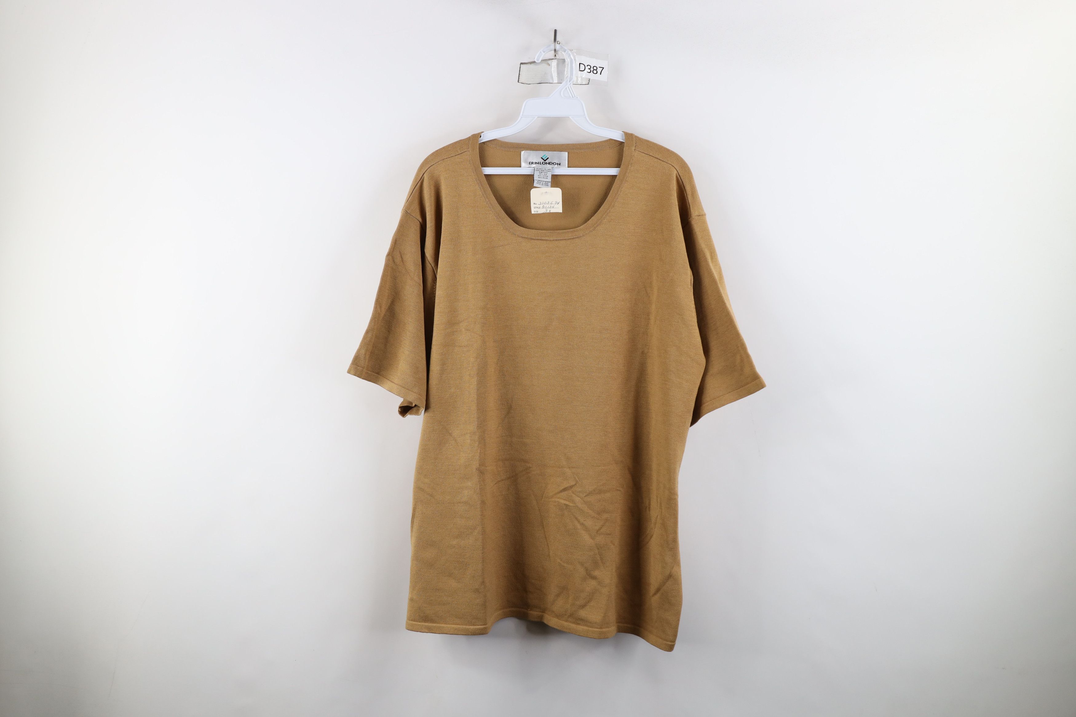 Vintage Deadstock Vintage 90s Streetwear Knit Short Sleeve Sweater Size 3XL / US 20-22 - 1 Thumbnail