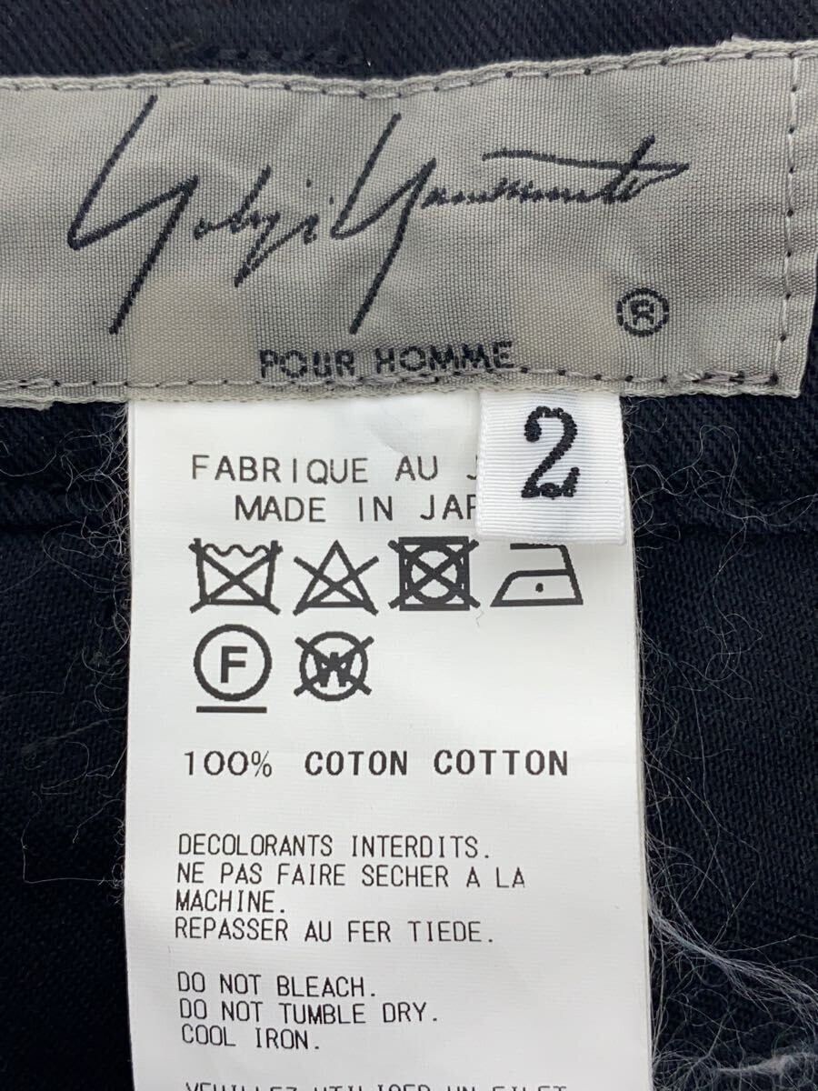 Yohji Yamamoto yohji yamamoto POUR HOMME Cotton/BLK/Solid color Slacks Size US 30 / EU 46 - 4 Thumbnail