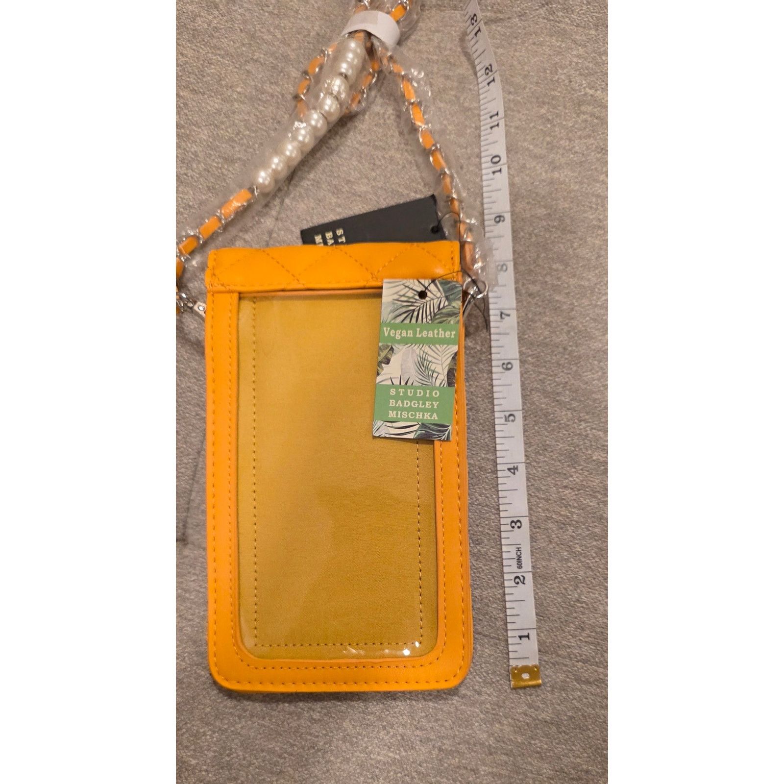 Badgley Mischka Badgley Mischka Yellow Pearls Strap Crossbody Phone Case NWT Size ONE SIZE - 3 Thumbnail