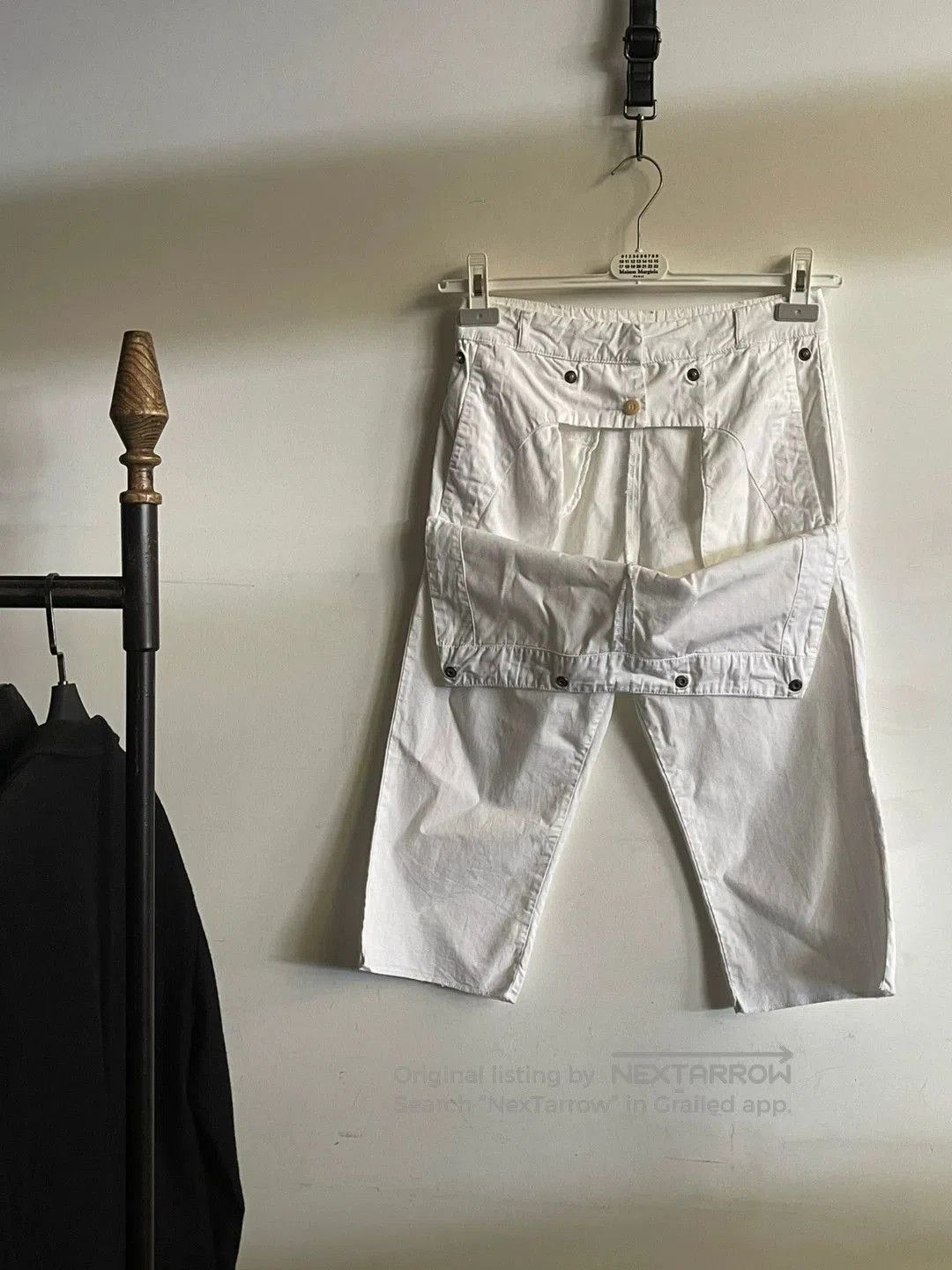MM6 Martin Margiela White Cotton Trousers. Size US 30 / EU 46 - 2 Thumbnail