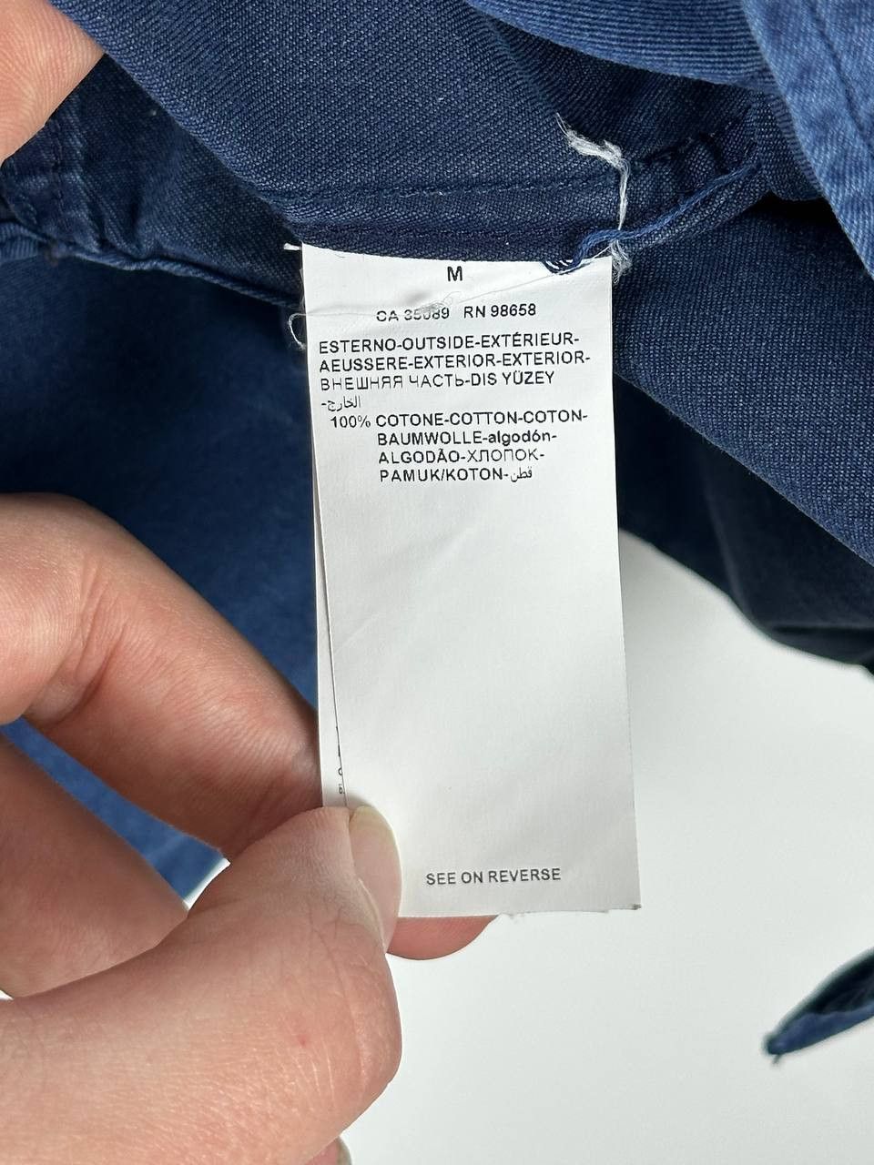 Designer × Paul & Shark Paul & Shark Yachting Indigo Wash Clear Fit Shirt Luxury Size US M / EU 48-50 / 2 - 9 Thumbnail