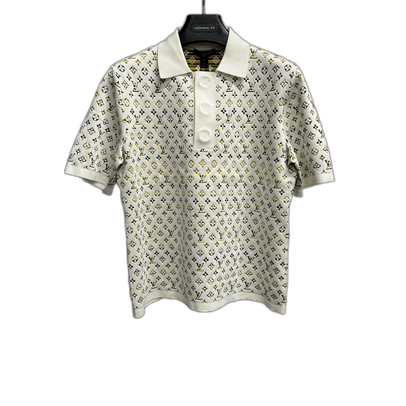 Louis Vuitton Louis Vuitton White Logo Short Sleeve Polo-yf Size US S / EU 44-46 / 1 - 1 Thumbnail