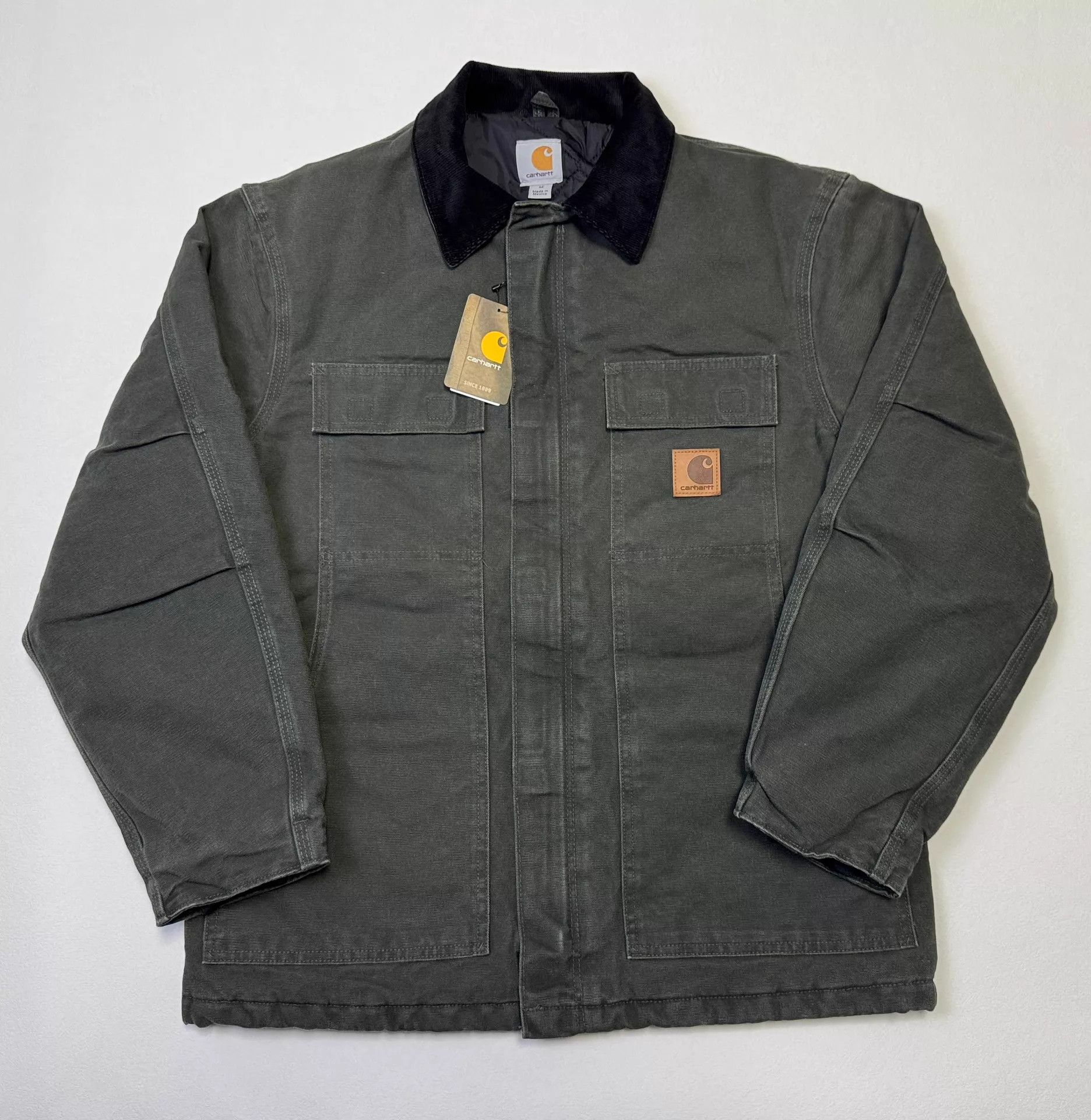 Carhartt Carhartt C26 Vintage Moss Green M Washed Coat Size US M / EU 48-50 / 2 - 2 Thumbnail