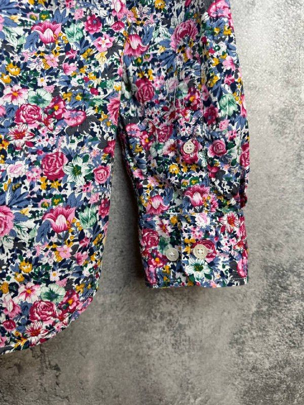Grand Frank Grand Frank Floral Print Cotton Button Up Shirt Long Sleeve Size US M / EU 48-50 / 2 - 9 Thumbnail