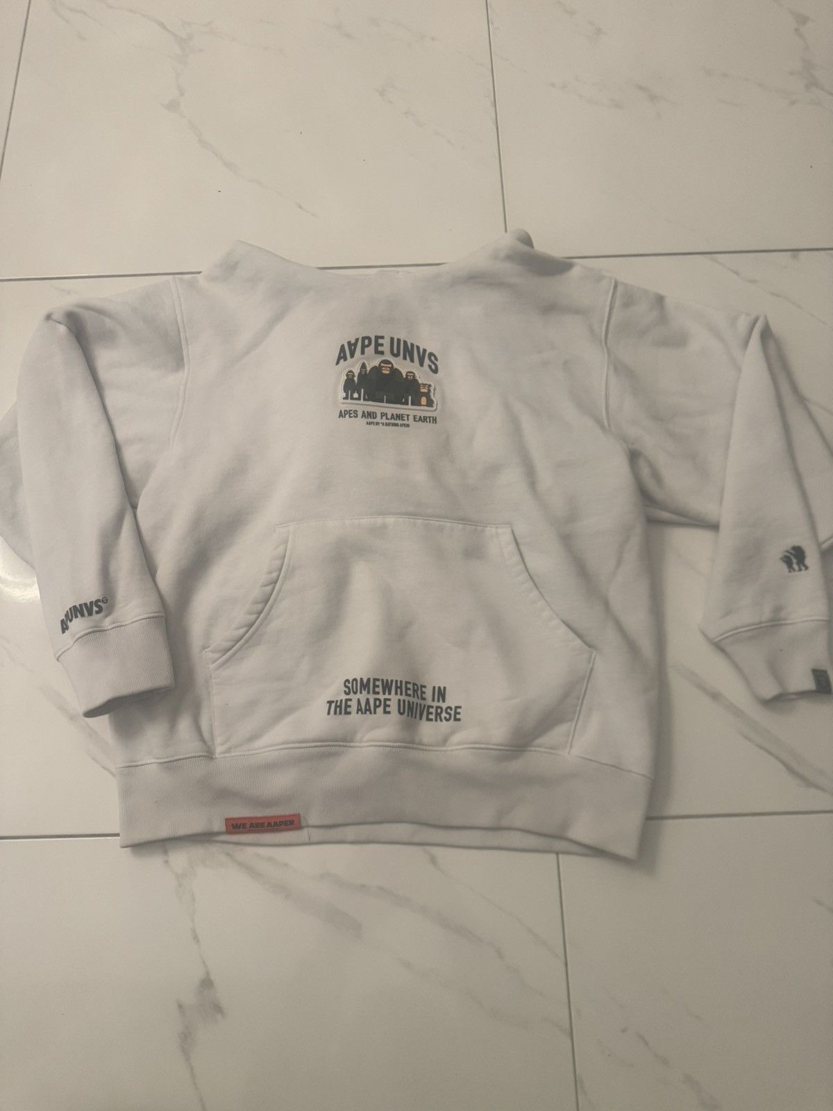 Aape Aape Aaper Hoodie White Size US M / EU 48-50 / 2 - 1 Thumbnail