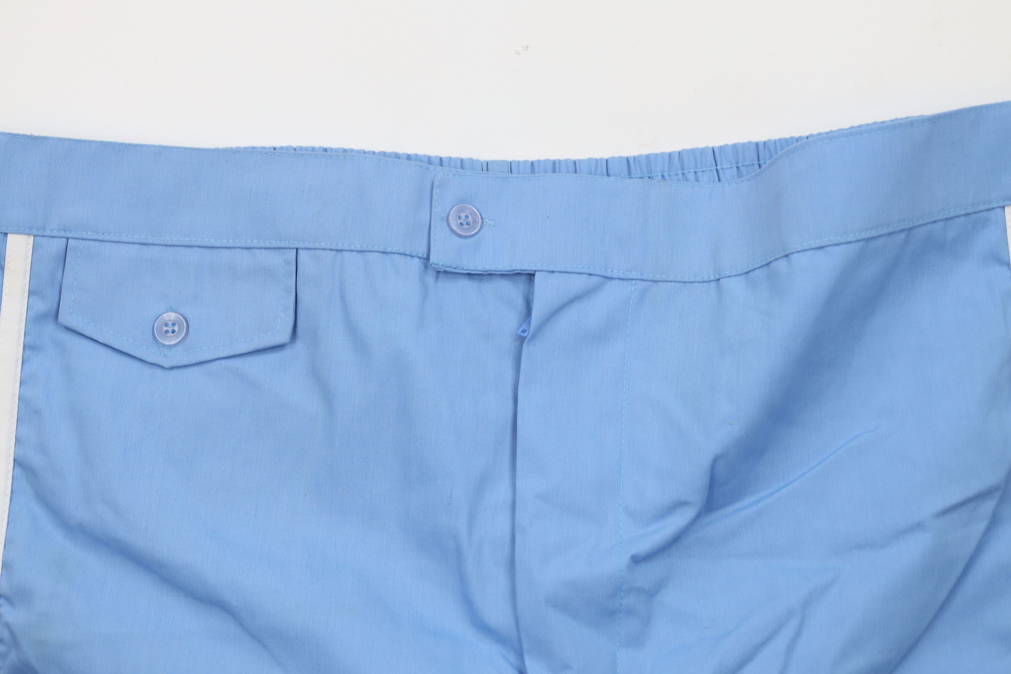 Vintage Deadstock Vintage70s Streetwear Running Tennis Shorts Blue Size US 40 / EU 56 - 2 Thumbnail