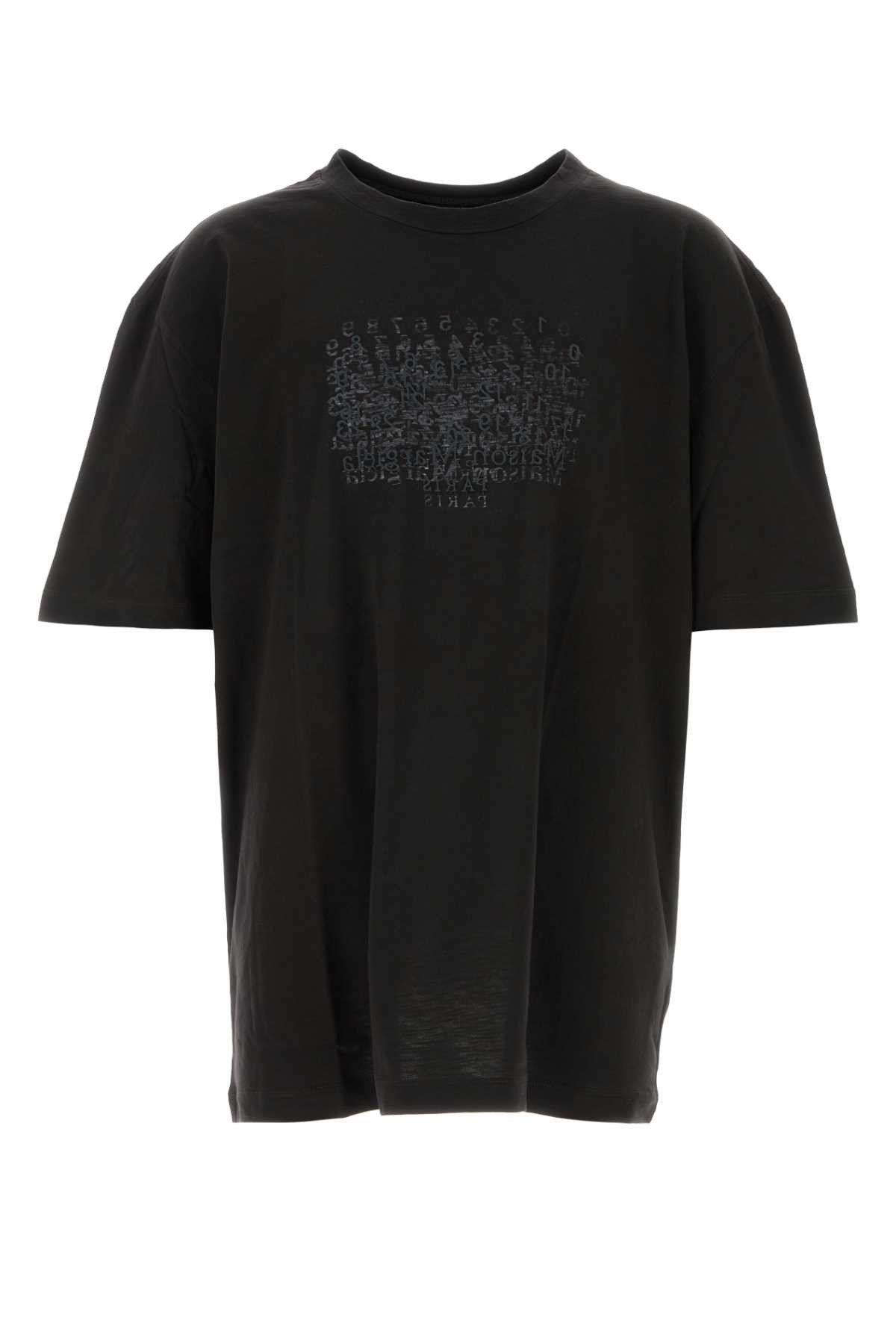 Maison Margiela Black Cotton Oversize T-Shirt Size US XL / EU 56 / 4 - 1 Thumbnail