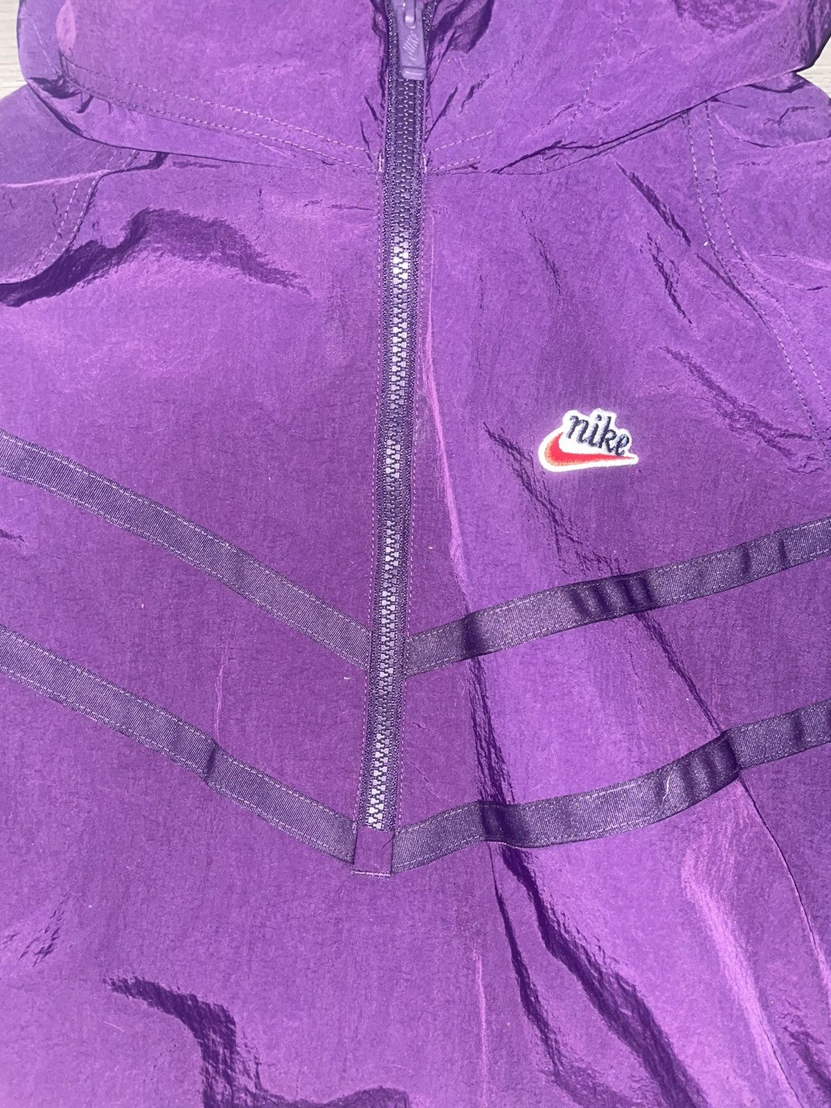 image of Mens Vintage Nike Half Zip, Purple (Size Medium)