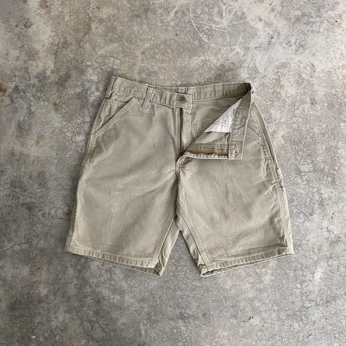 Carhartt Vintage Carhartt Tan Carpenter Baggy Shorts Jorts Size US 32 / EU 48 - 10 Thumbnail