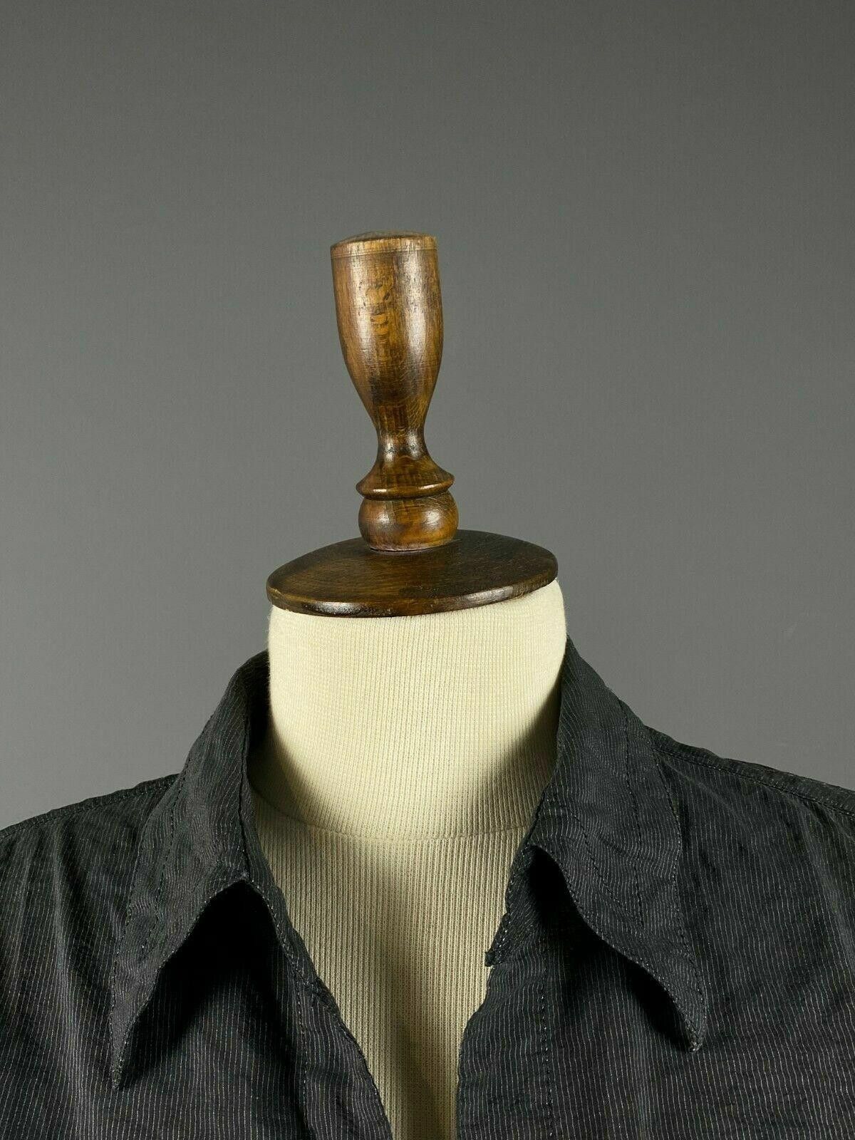 Designer Ladies Marc Cain Sports Black Double Pocket Blouse Shirt Size M / US 6-8 / IT 42-44 - 4 Thumbnail