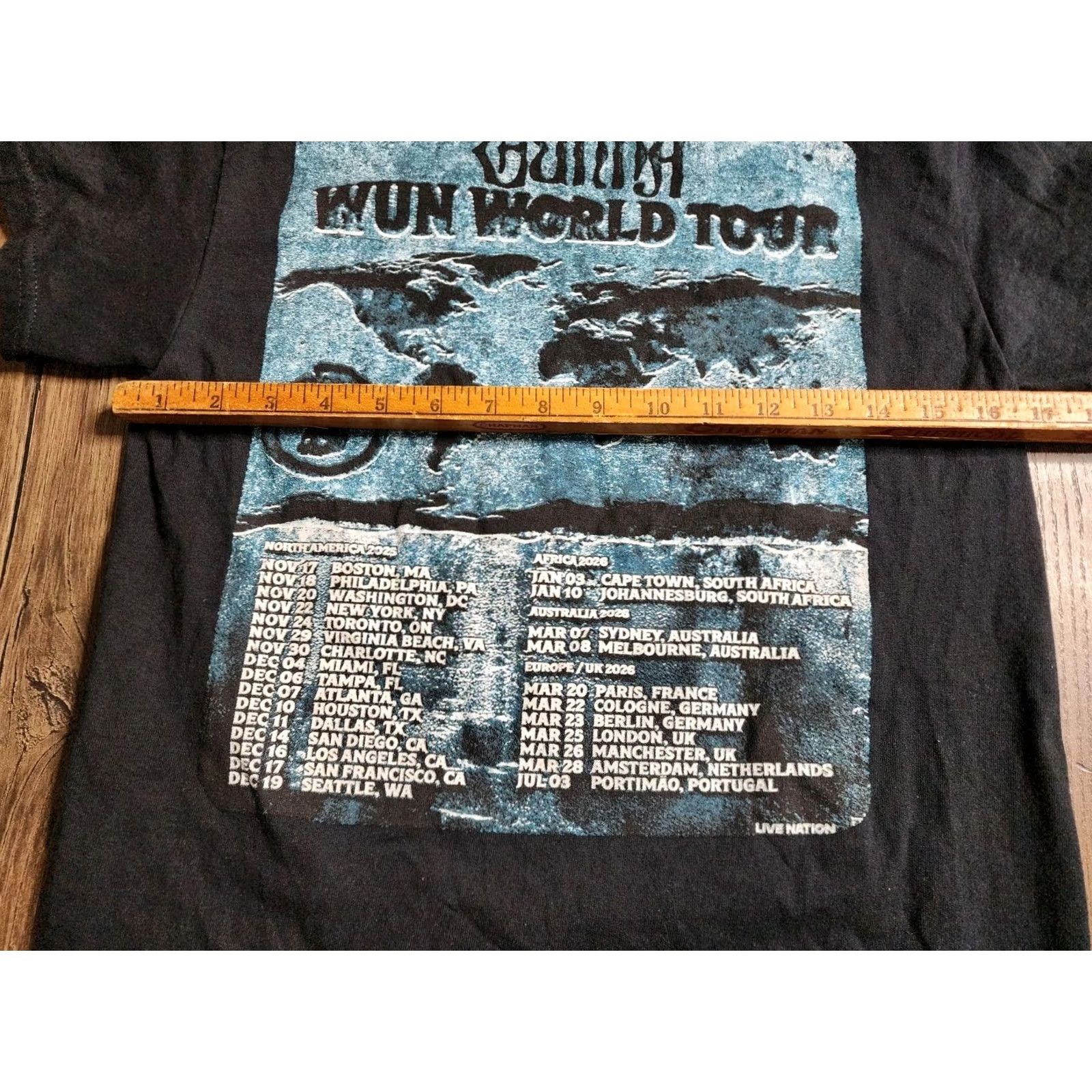 Gildan Mens S GUNNA WUN World Tour 2024 T Shirt One of Wun Rap Tee Concert Double Sided Black 100% Cotton Gildan Short Sleeve Tee Mens Size US S / EU 44-46 / 1 - 3 Thumbnail