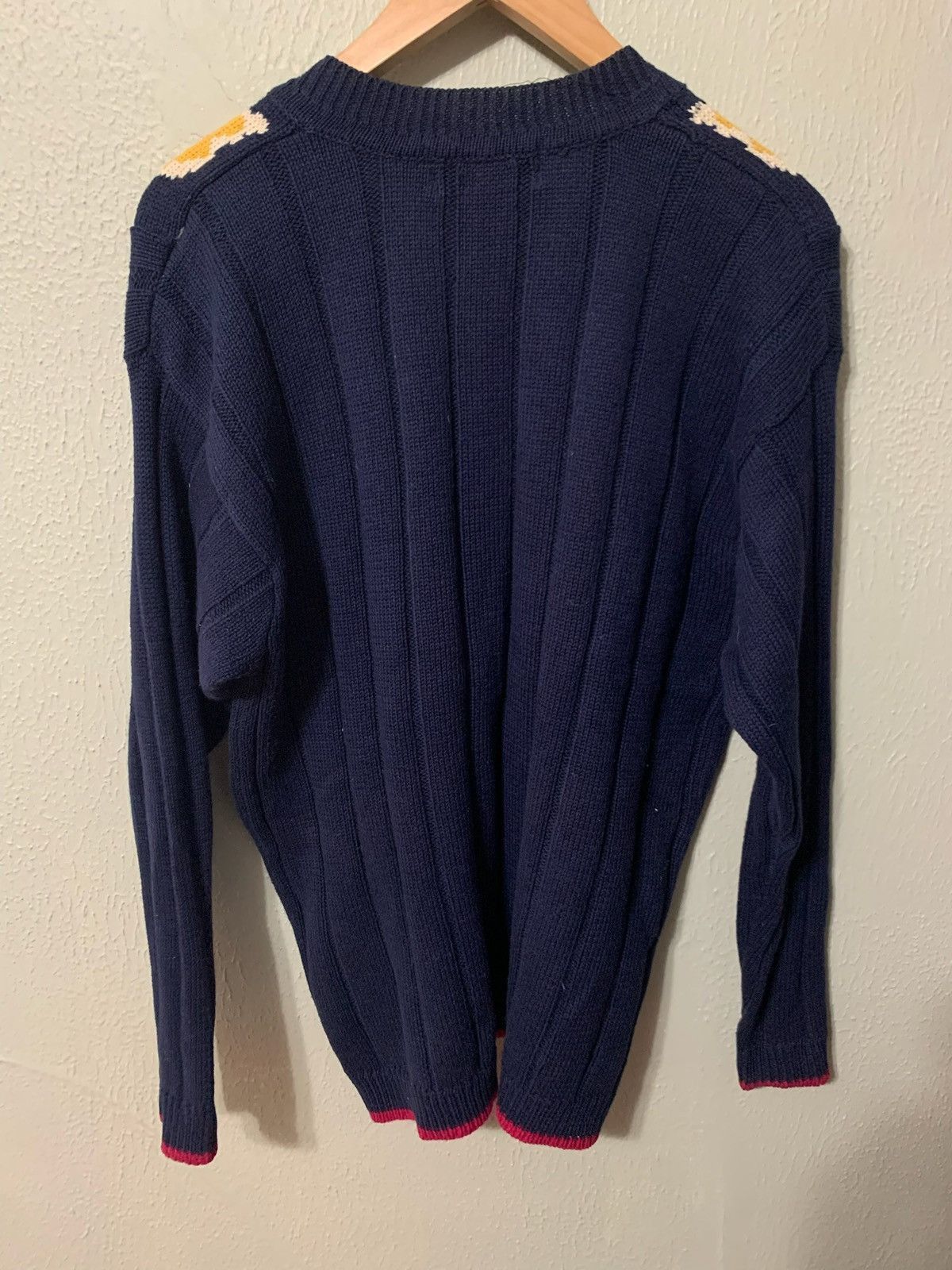 Vintage Vintage Floral V-Neck Knit Sweater Size US S / EU 44-46 / 1 - 1 Thumbnail