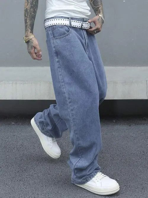 Jean × Vintage Baggy skate Y2K Street denim pants jeans Size US 36 / EU 52 - 3 Thumbnail