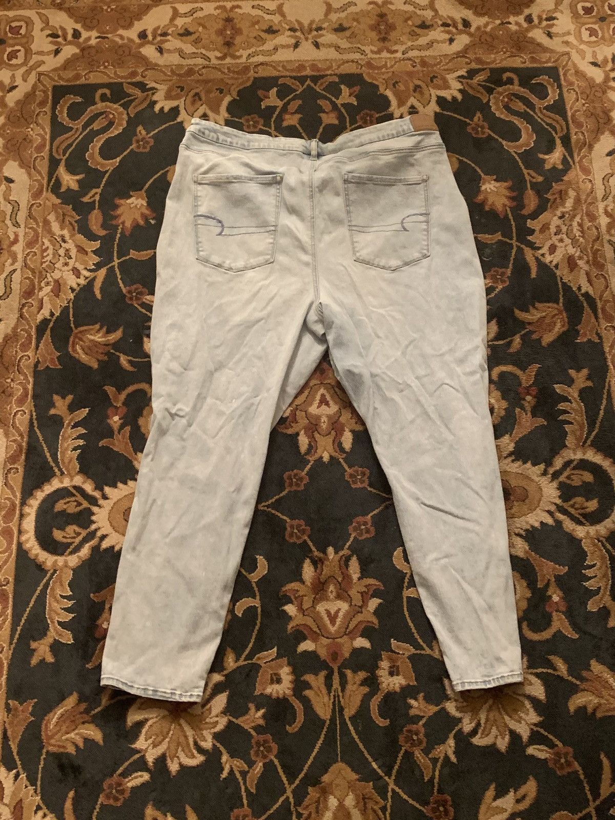 American Eagle Outfitters Vintage Y2K American Eagle Light Blue Curvy Hi-Rise Jegging Size 24" / US 00 / IT 34 - 2 Thumbnail