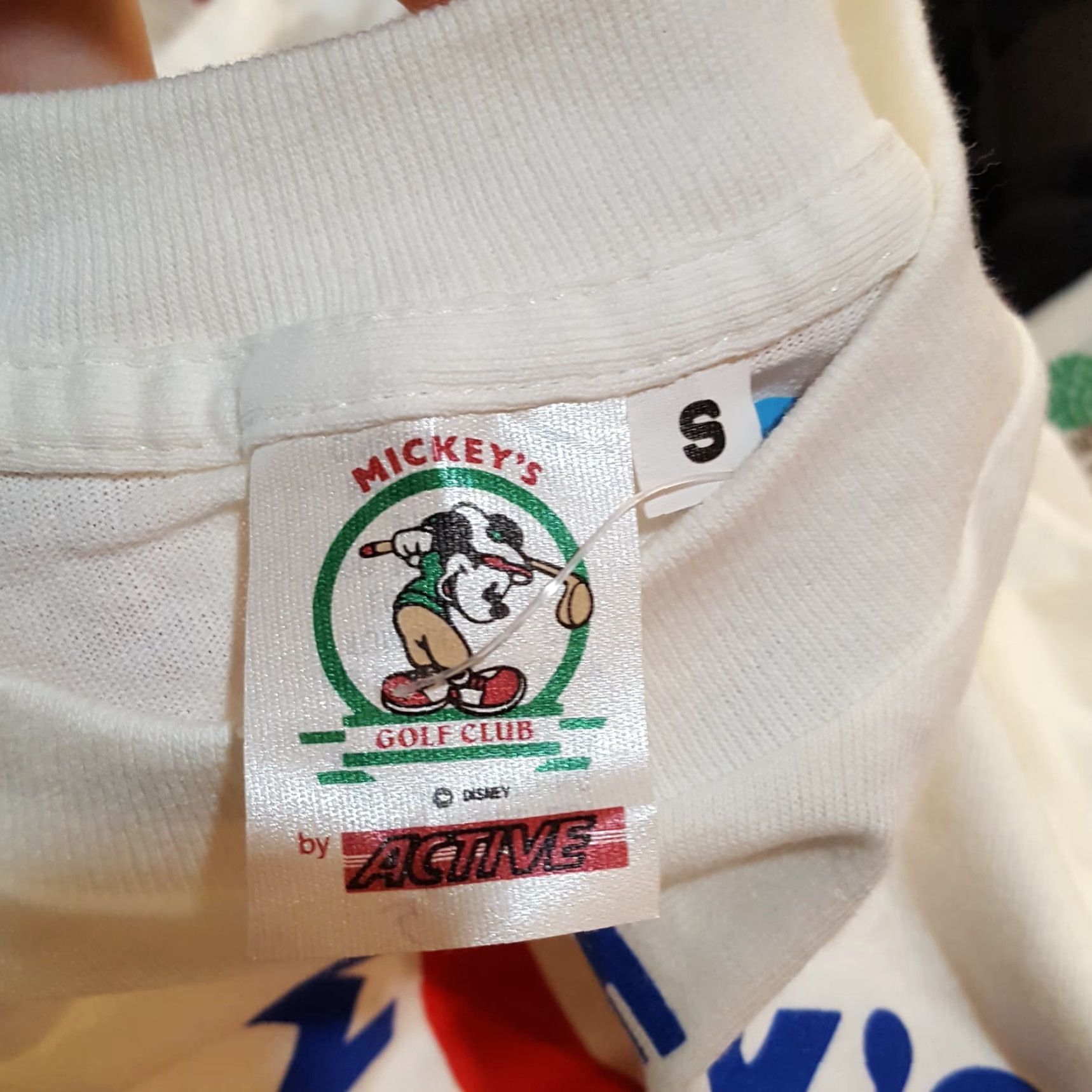 Etro Vintage Mickey Mouse Golf T-Shirt Men Small White Retro 90s Cartoon PGA Preppy Y2K USA Size US S / EU 44-46 / 1 - 6 Thumbnail