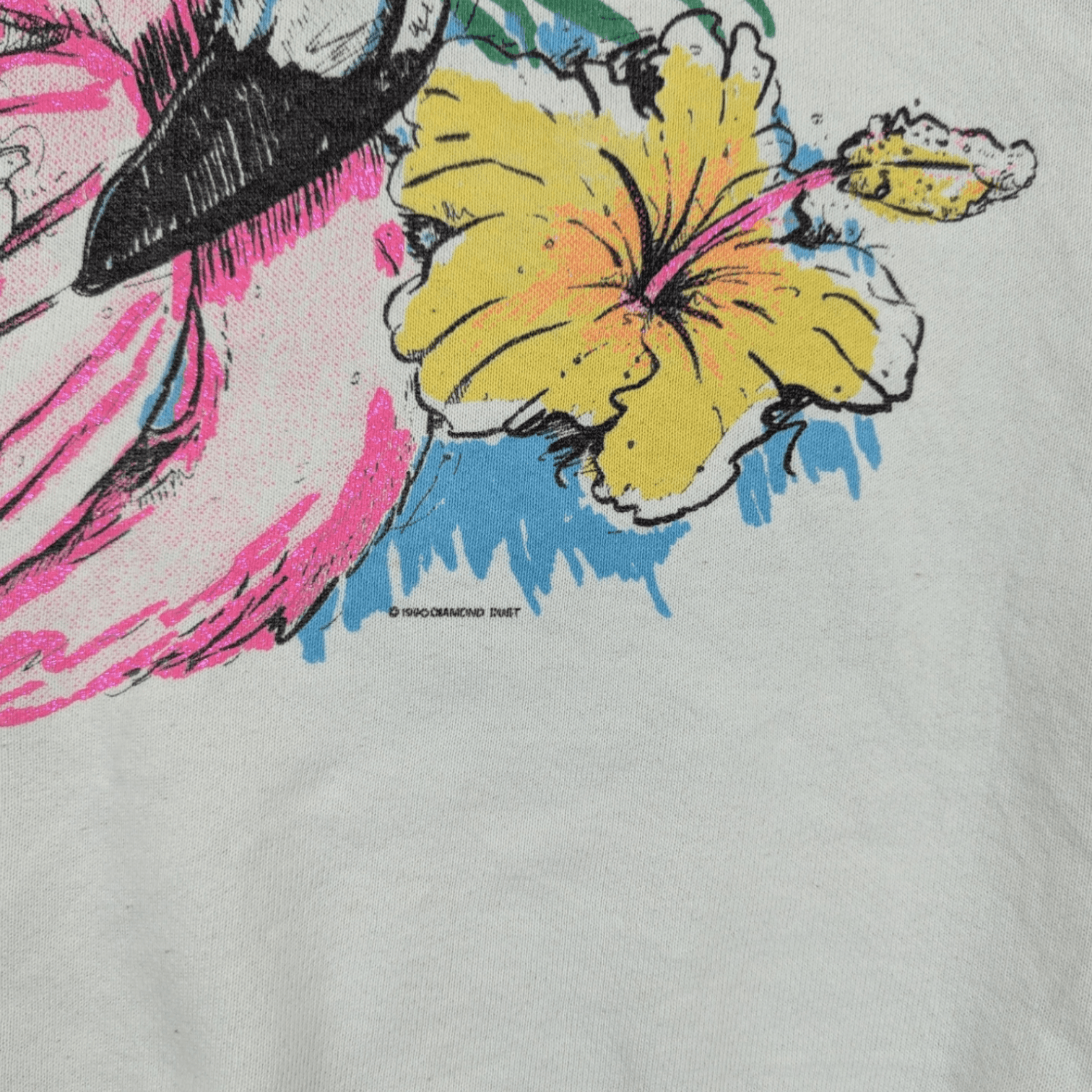 Vintage Vintage 90's ANIMAL Swan Flower Jumper Sweatshirt Size US XL / EU 56 / 4 - 5 Thumbnail
