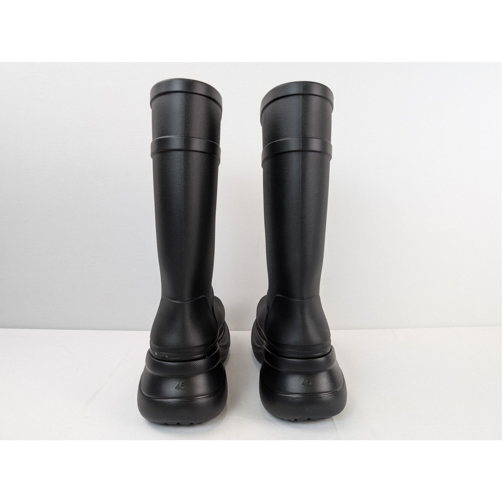 Balenciaga o1rshd1 Crocs Boots in Black Size US 13 / EU 46 - 12 Thumbnail
