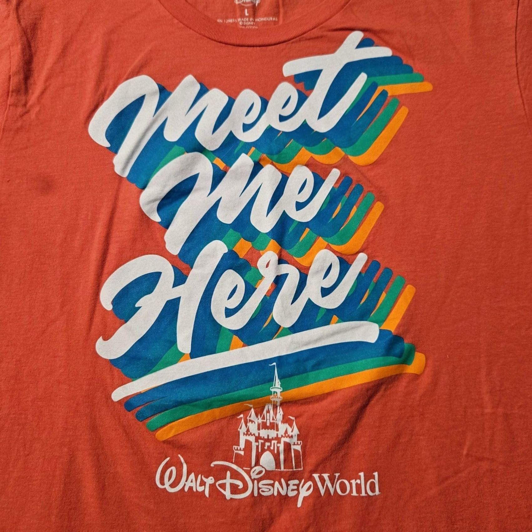 Disney Disney Shirt Womens L Pink Parks Exclusive Meet Here Walt World Adult Size L / US 10 / IT 46 - 2 Thumbnail