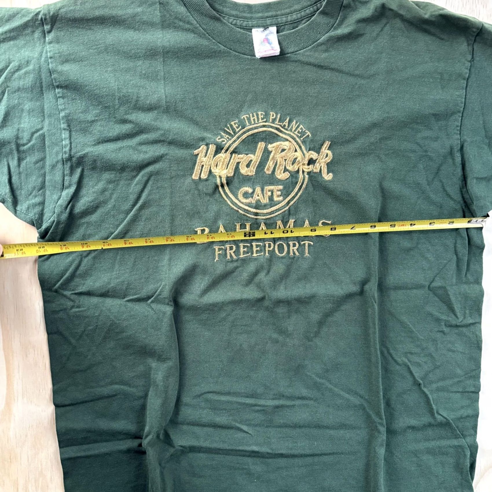Fruit Of The Loom Hard Rock Cafe Bahamas Freeport Shirt Mens XL Green Travel Tee Size US XL / EU 56 / 4 - 4 Thumbnail