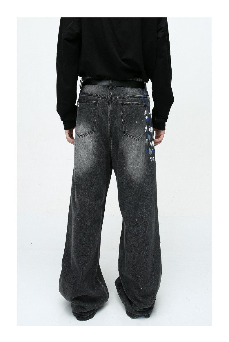 Japanese Brand High street hip-hop graffiti washed jeans Size US 32 / EU 48 - 4 Thumbnail