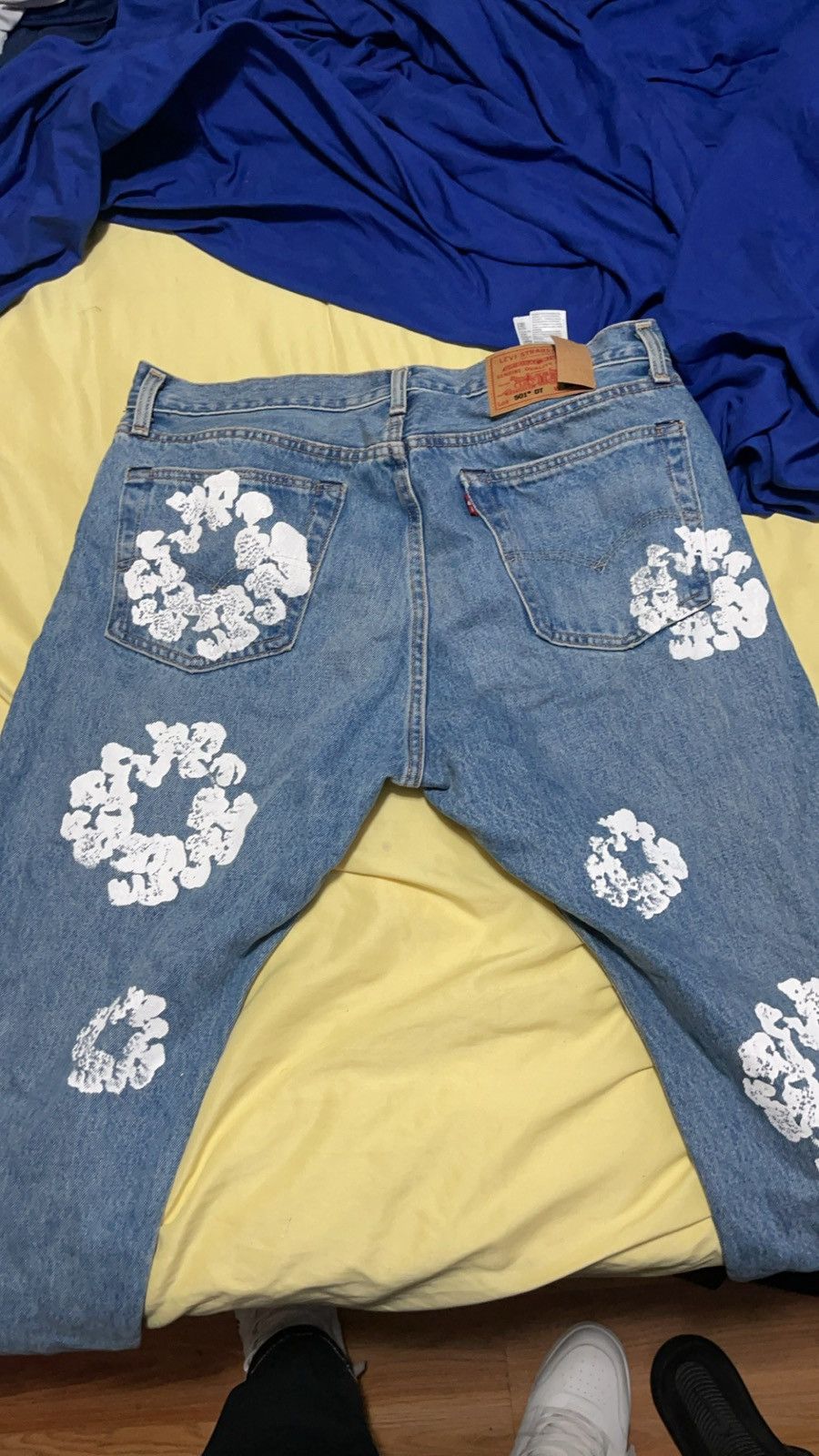 Designer Demin tears male jeans Size US 34 / EU 50 - 1 Thumbnail