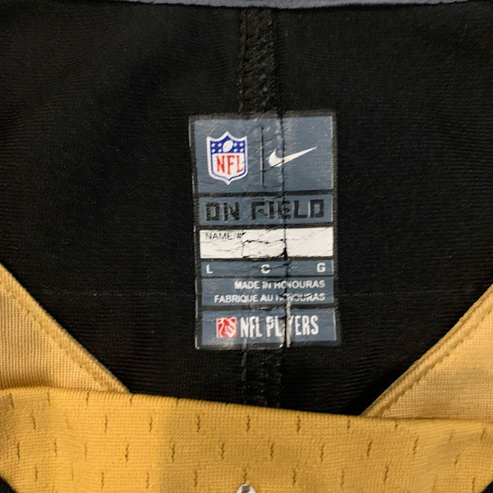 Nike New Orleans Saints NFL Nike Drew Brees Jersey Women’s Large Size L / US 10 / IT 46 - 3 Thumbnail