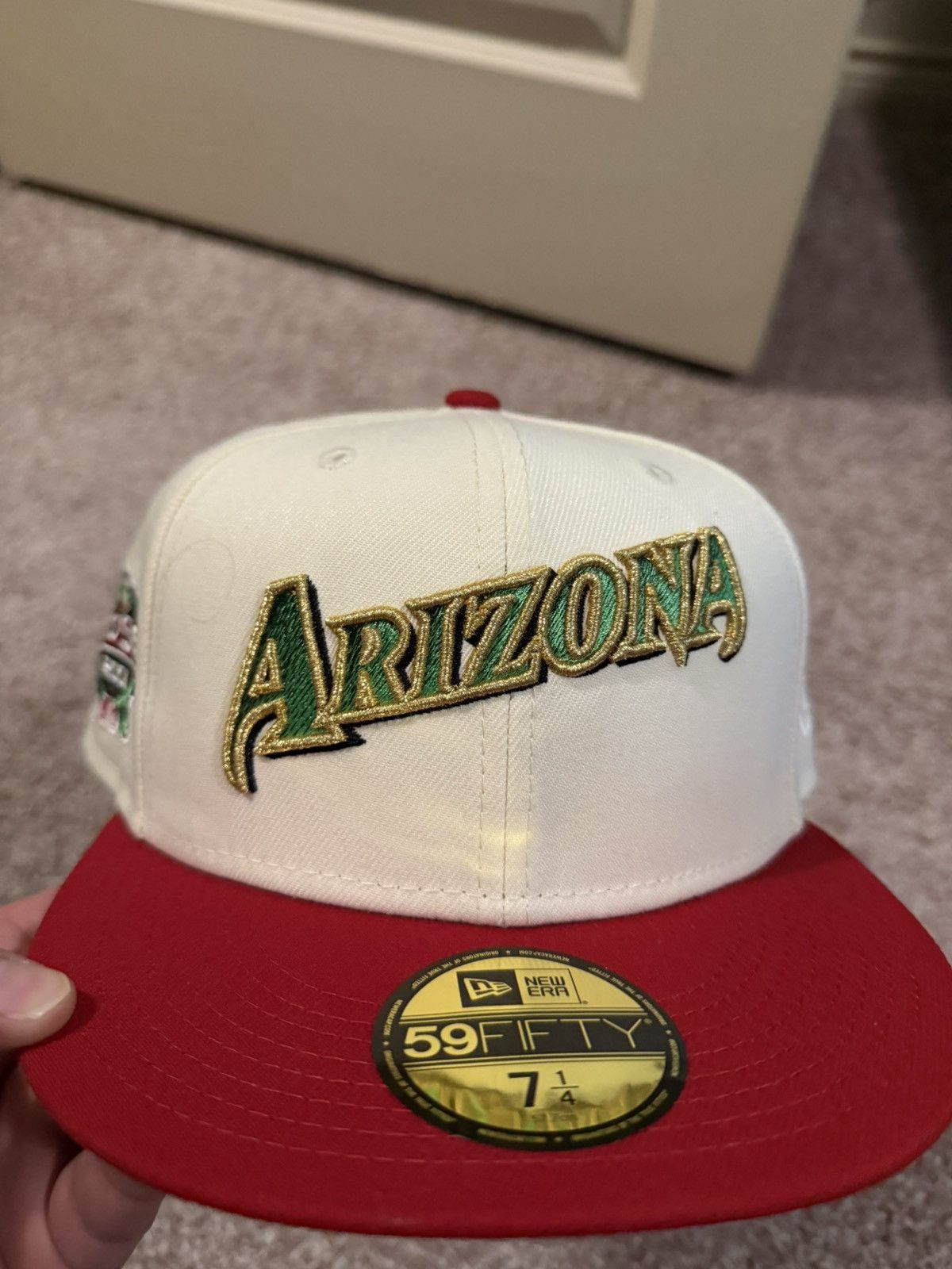Hat Club 7 1/4 Hat Club Arizona Diamondbacks 2001 WS Fitted Size ONE SIZE - 2 Thumbnail