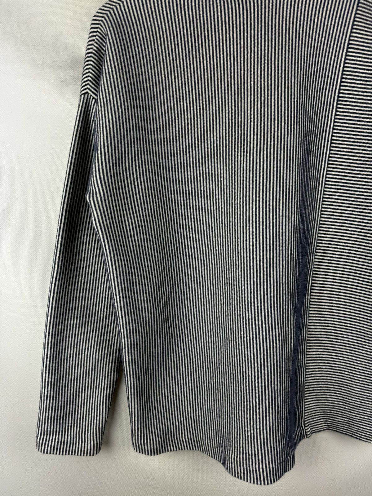 Cos Cos Avant-garde Striped High Neck Cotton Sweater Pullover Size S / US 4 / IT 40 - 20 Thumbnail
