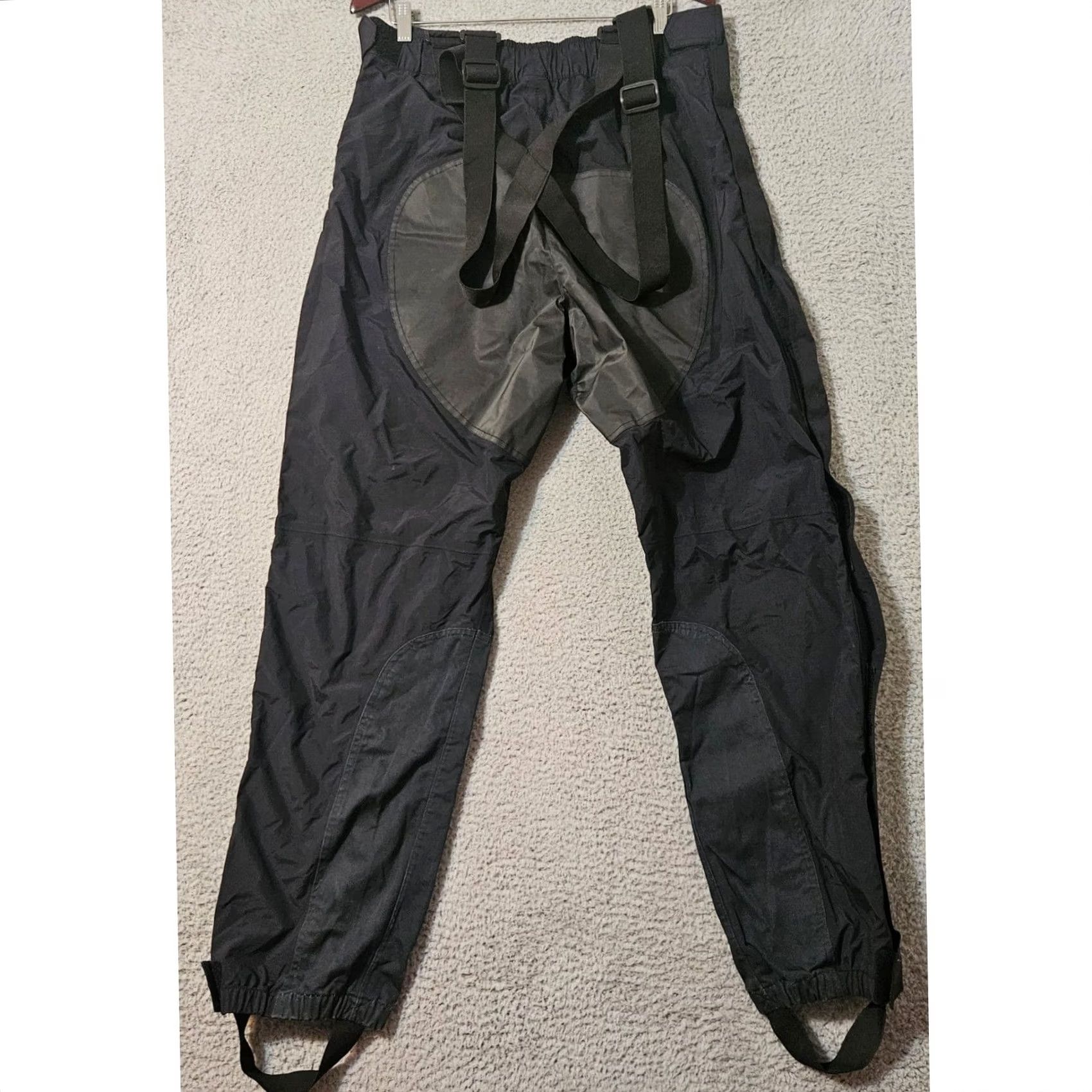 Harley Davidson Harley Davidson Mens Black Reflective Stripe Rain Bibs Overalls XL Size US 36 / EU 52 - 2 Thumbnail