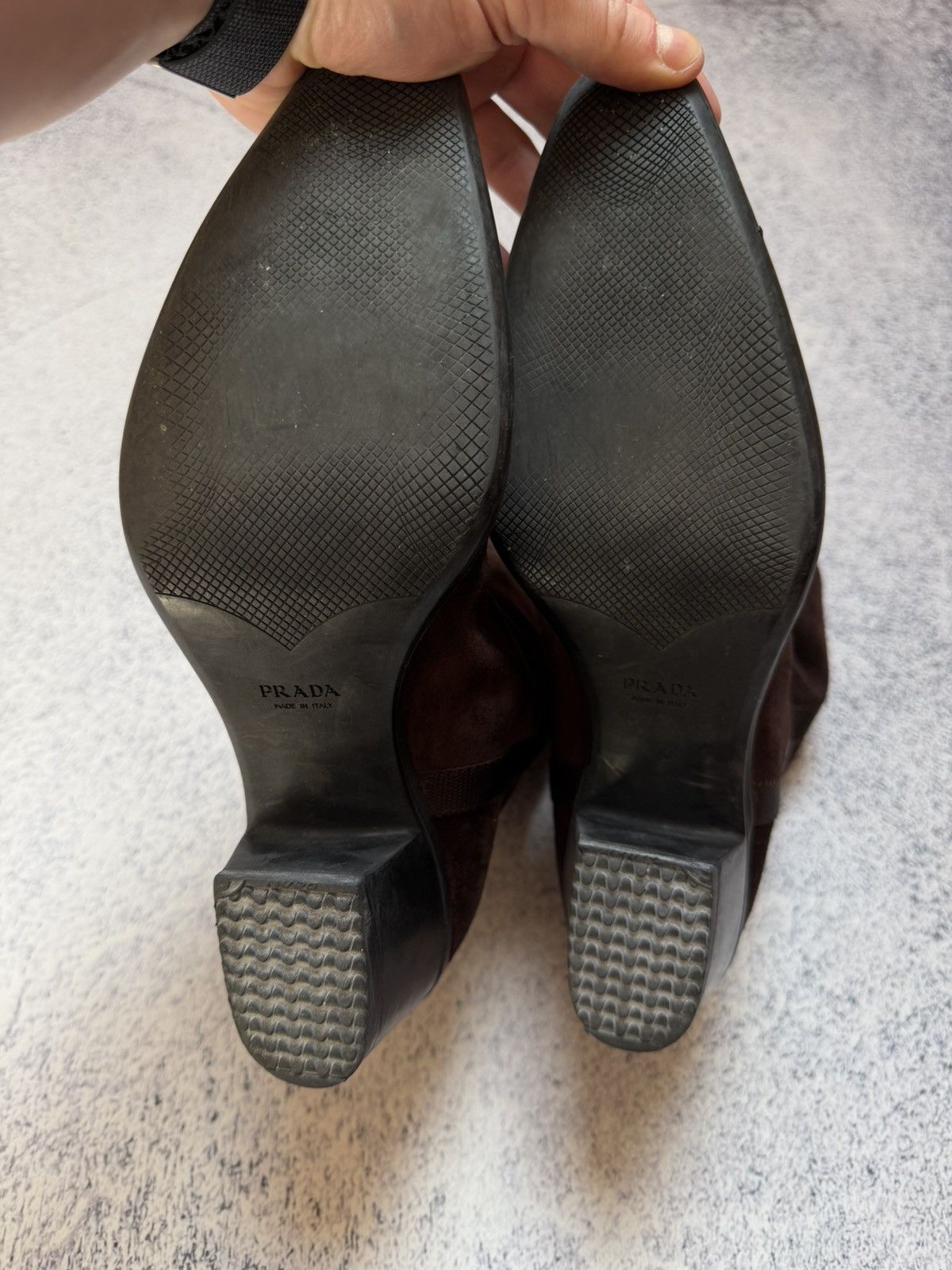 Prada 90s Prada Cowboy Western Suede Brown Boots(Guidi,CCP Style) Size US 7.5 / EU 40-41 - 17 Thumbnail