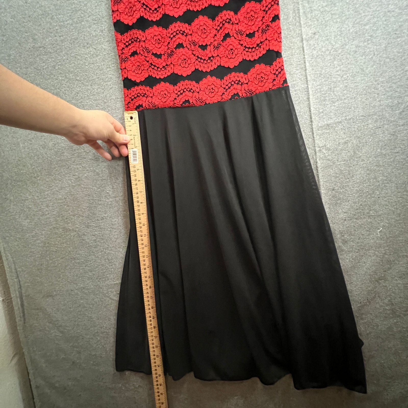 Other La Scala Red Lace Dress Women Size Medium Evening Size M / US 6-8 / IT 42-44 - 4 Thumbnail