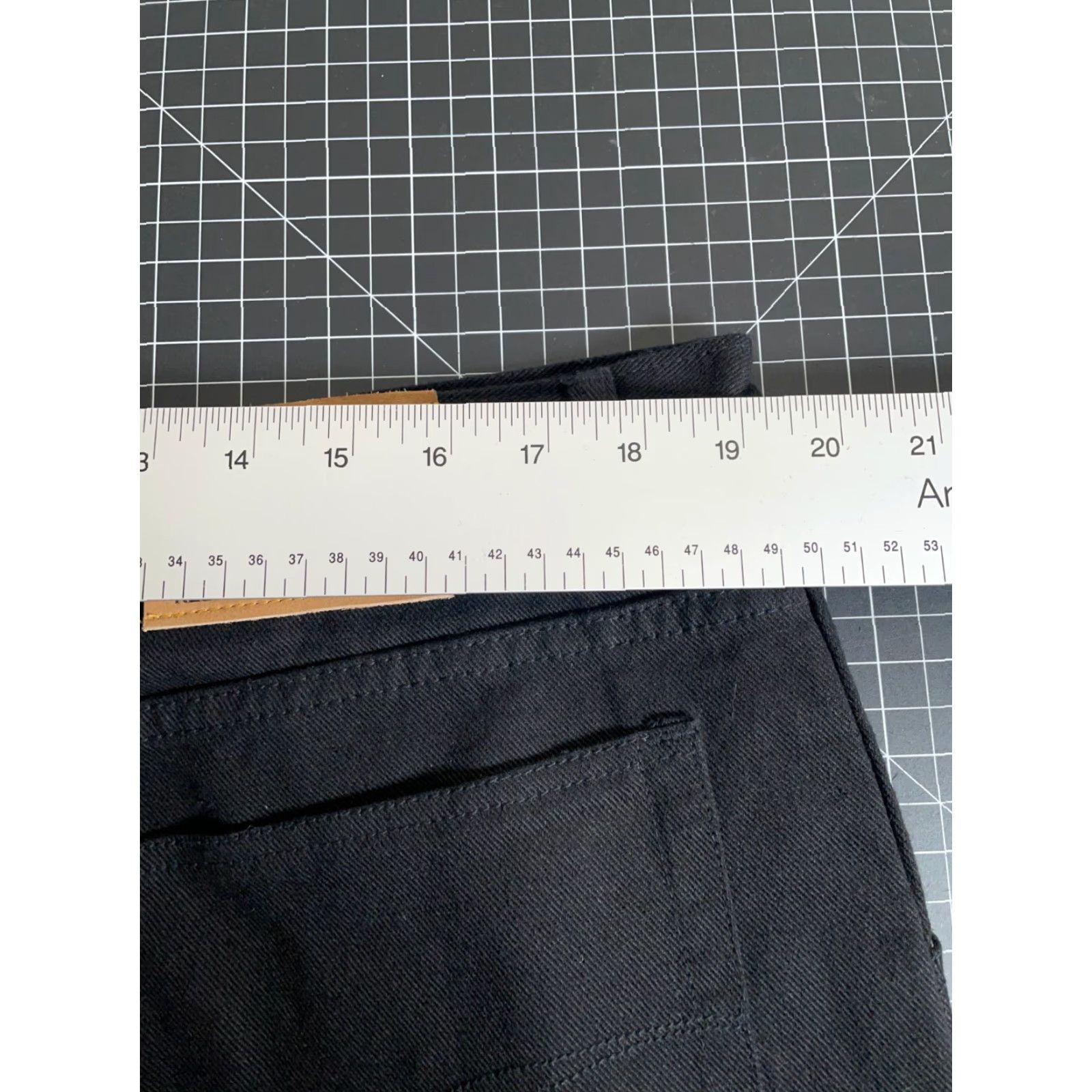 Denime VINTAGE Reliq Men's Jeans Carpenter Pants 36 x 32 Black Denim 90s Grunge Retro Baggy Fit Size US 39 - 5 Thumbnail