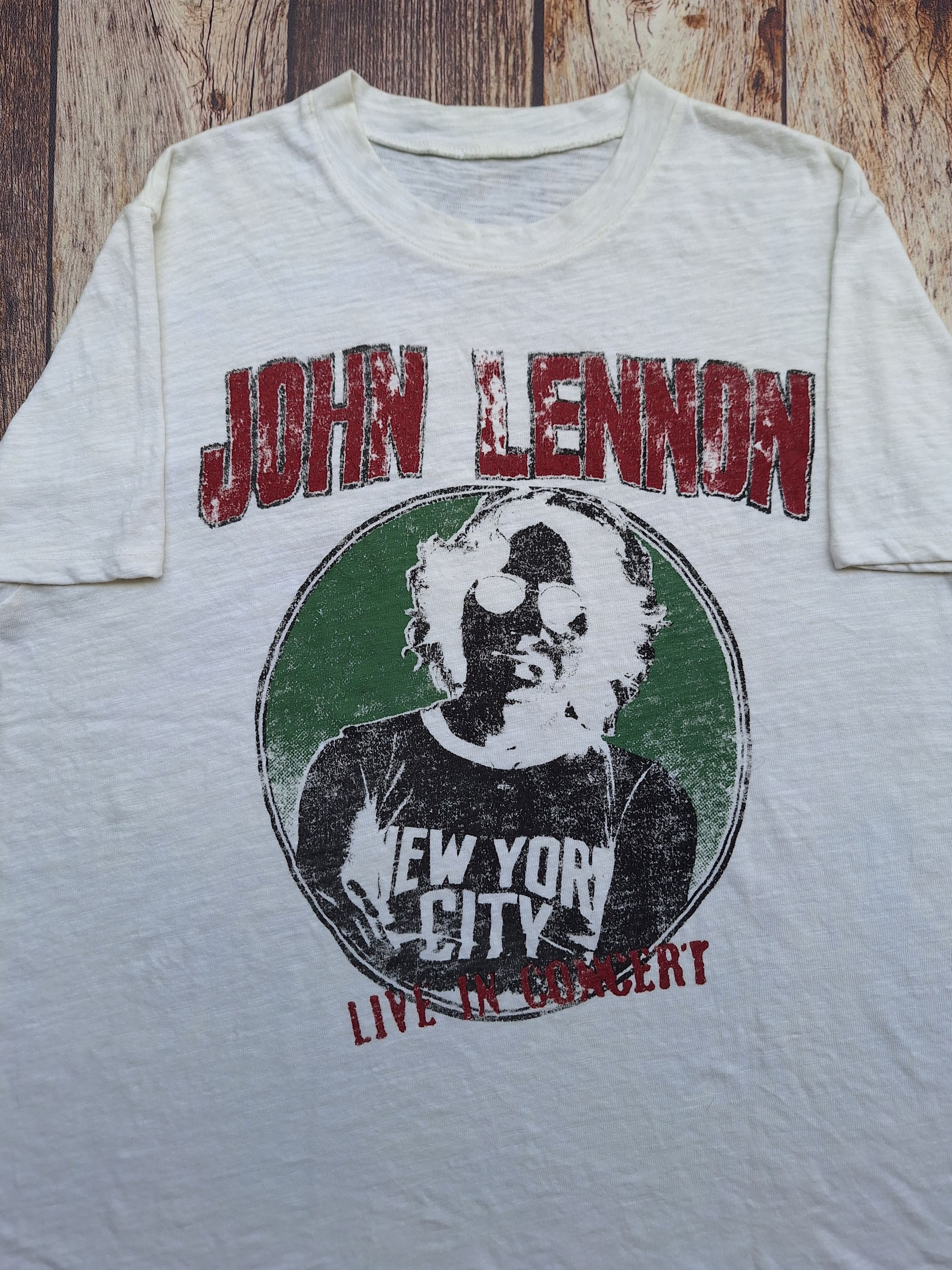 Vintage 🔥RARE🔥 Vintage john lennon imagine 90s live in concert tee Size US L / EU 52-54 / 3 - 2 Thumbnail