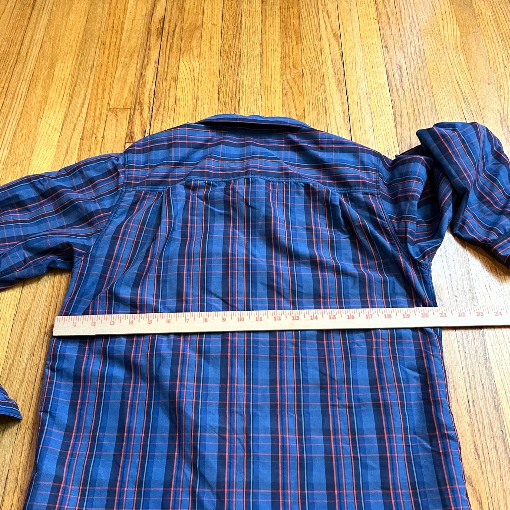 The North Face The North Face Shirt Mens Small Long Sleeve Plaid Button Performance Blue Mens S Long Sleeve Button-Up Shirt Blue Size US S / EU 44-46 / 1 - 7 Thumbnail