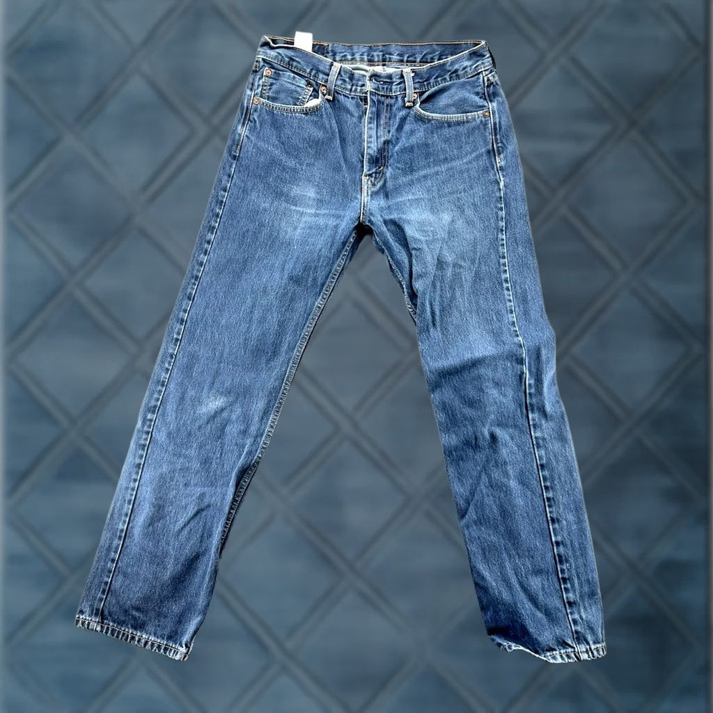Levi's Levi's 505 Jeans Regular Fit Straight Leg Medium Wash Denim Size 33x32 Men Jeans Size US 33 - 1 Thumbnail