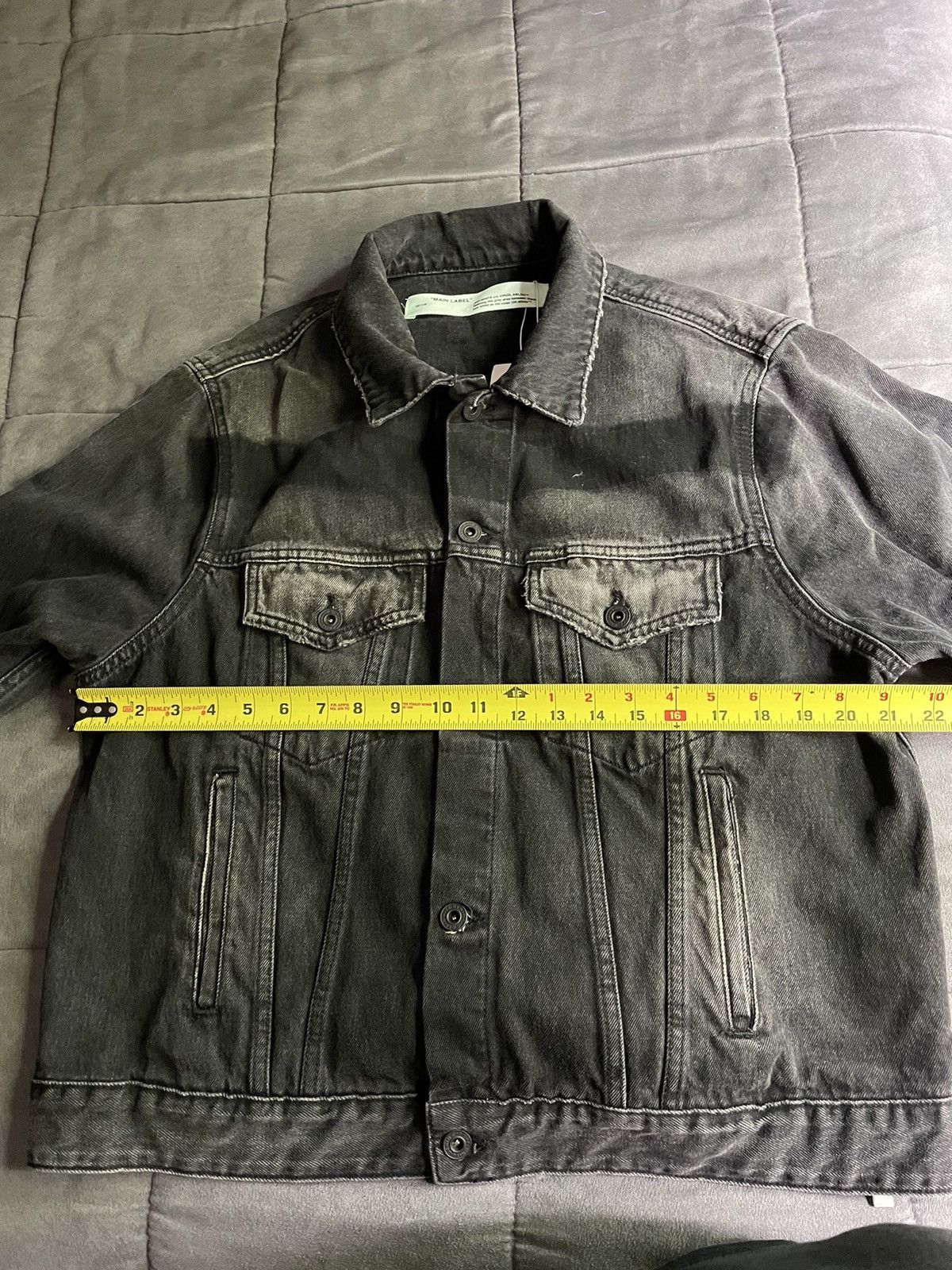 Off-White Off-White Impressionism Grey Pink Denim Jacket Size US M / EU 48-50 / 2 - 6 Thumbnail