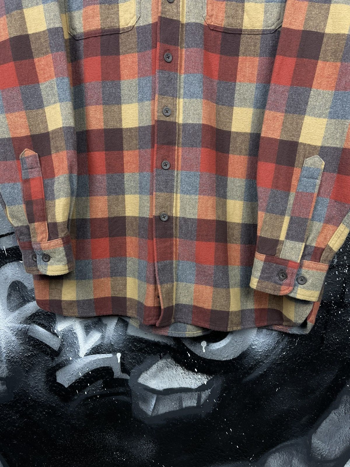 L.L. Bean × Vintage L.L Bean Chamois Plaid Shirt Men’s Traditional Fit Size US L / EU 52-54 / 3 - 9 Thumbnail