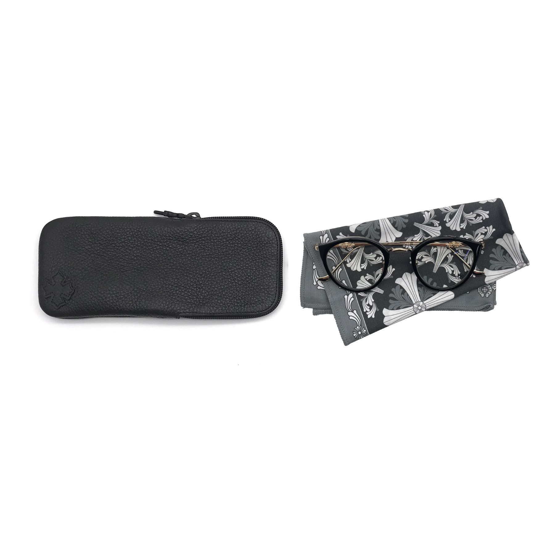 Chrome Hearts Chrome Hearts DIG BIG BK/GP Glasses Frame Size ONE SIZE - 4 Thumbnail